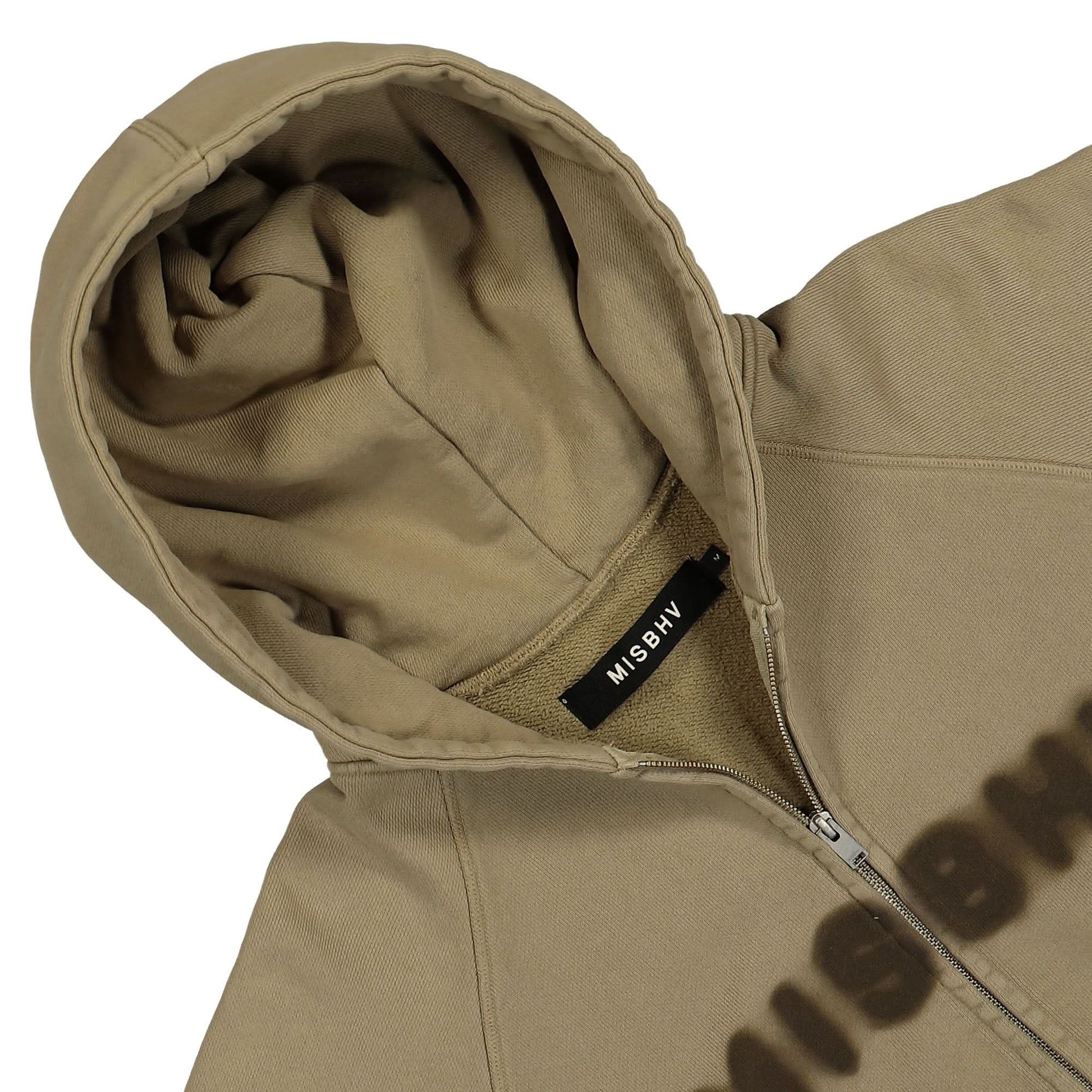 MISBHV Community Zipped Hoodie Beige Detail view 3 | Gate