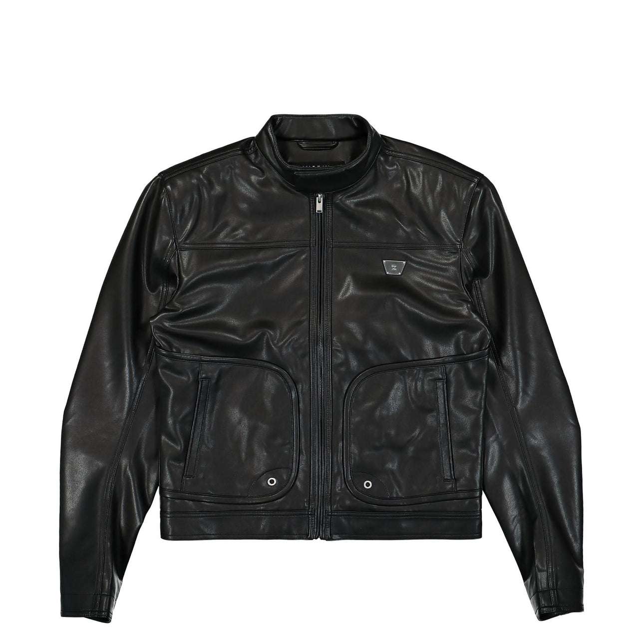 MISBHV Astro Faux Leather Jacket Black Detail view 1 | Gate