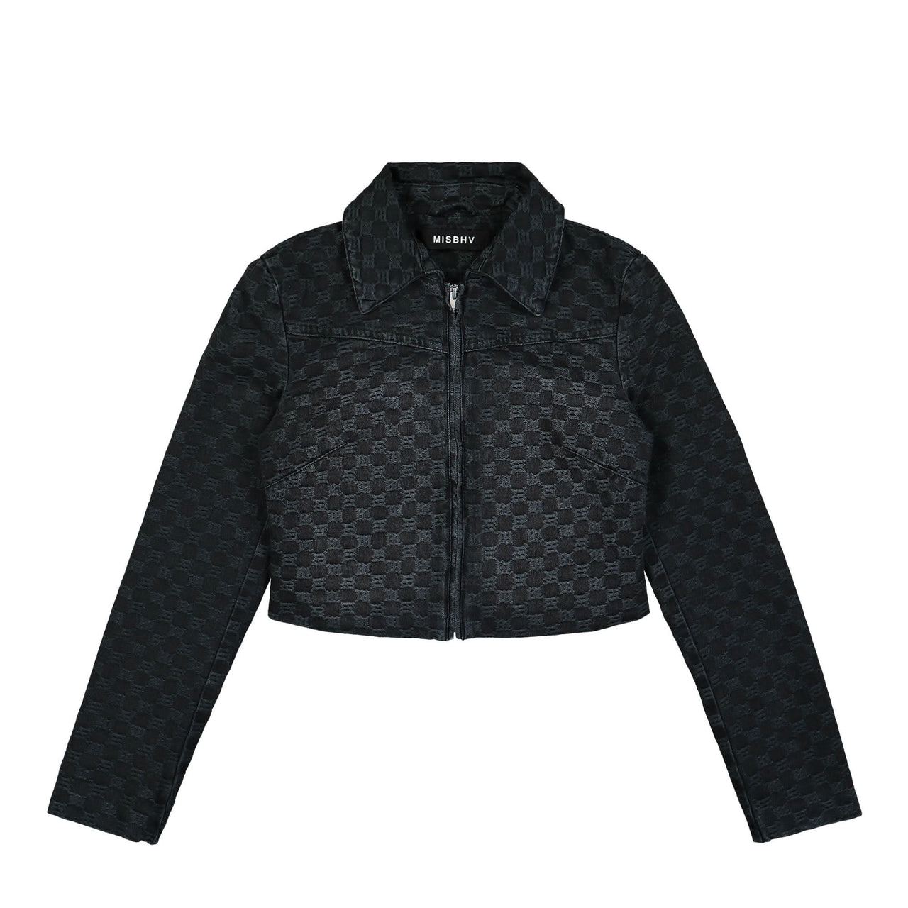 MISBHV Jacquard Denim Monogram Jacket Black Detail view 1 | Gate