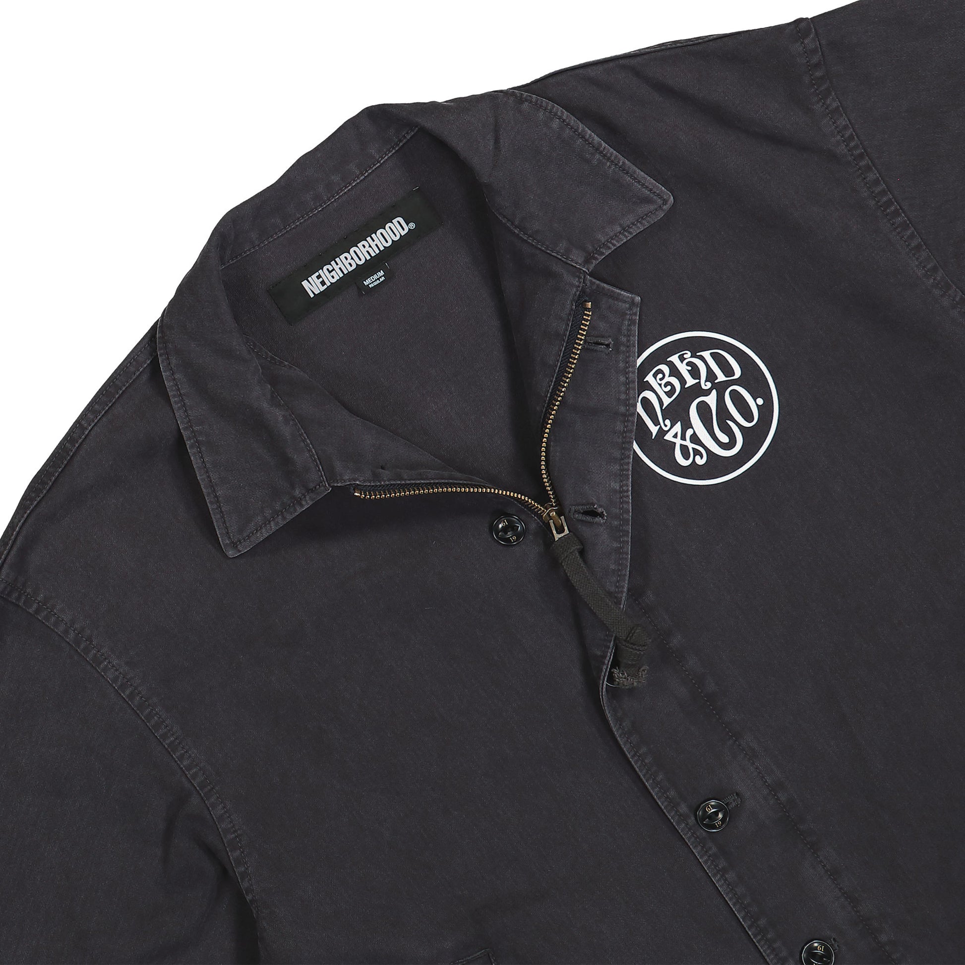 Neighborhood A-2 Utility Jacket Black Detail view 3 | Gate