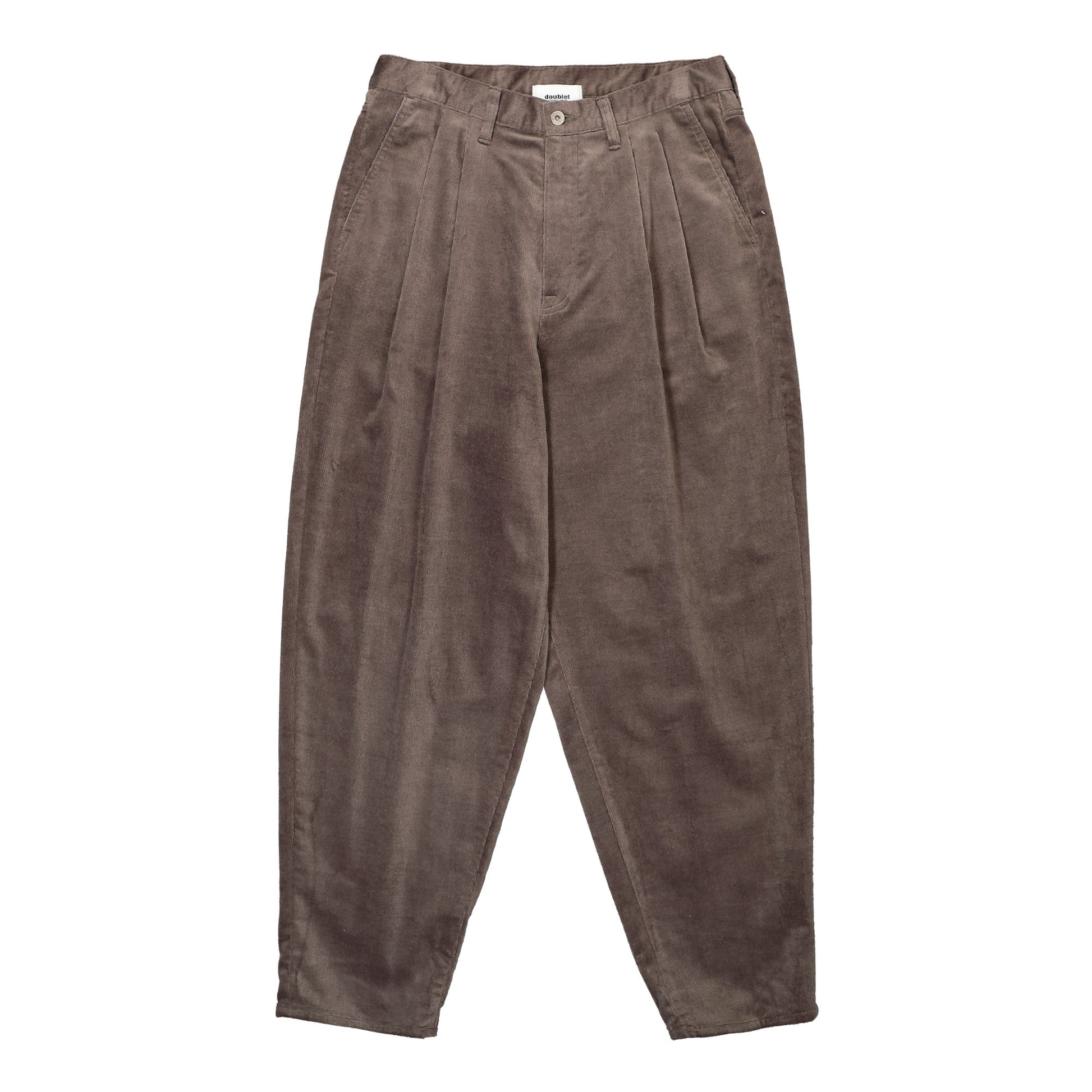 Doublet Corduroy Wide Pants Grey Detail view 1 | Gate