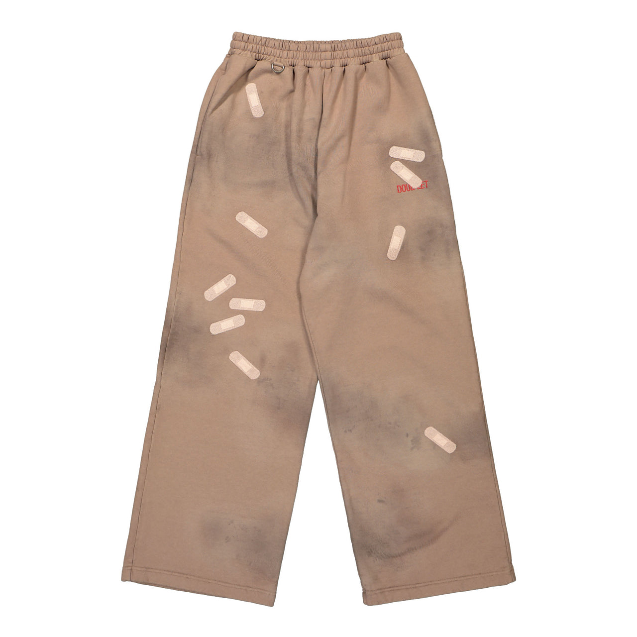 Doublet Bandage Embroidery Sweat Pants Brown Detail view 1 | Gate
