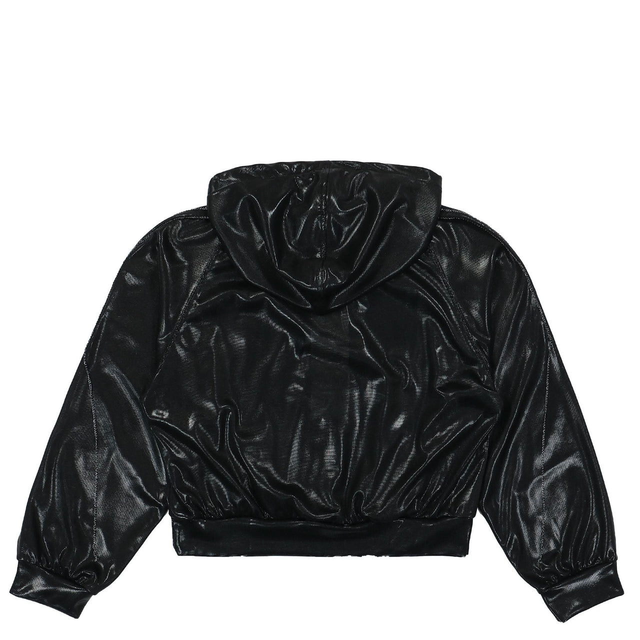 Doublet Foil Jersey Track Hoodie Black Detail view 1 | Gate