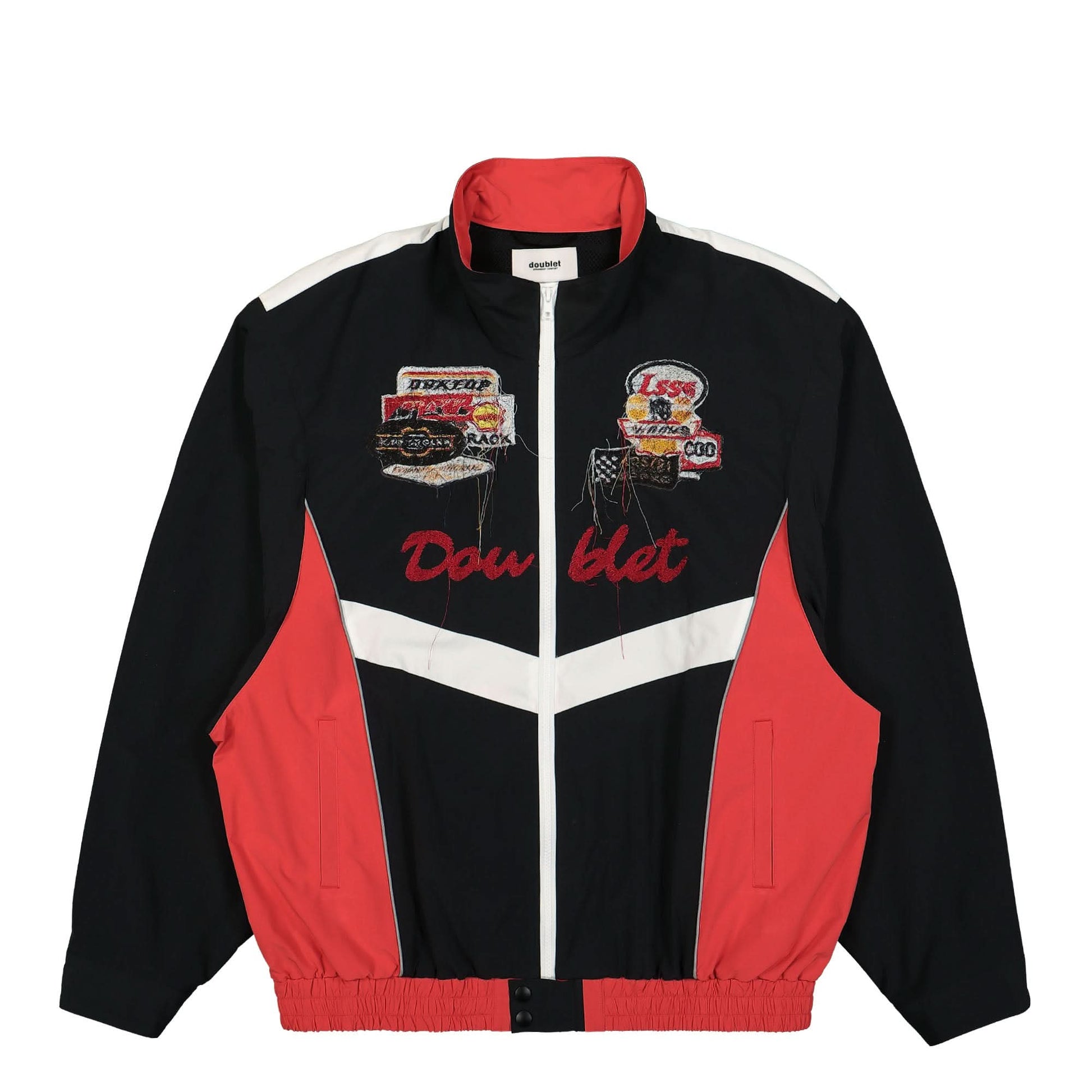 Doublet A.I. Patches Embridery Track Jacket Black Detail view 1 | Gate