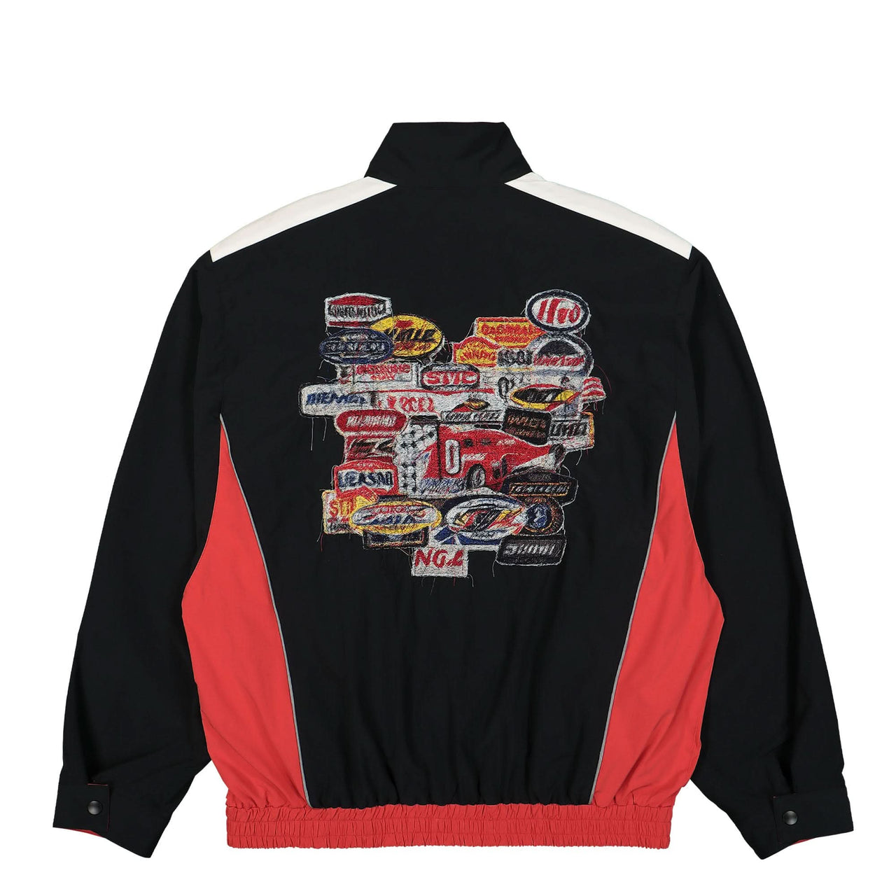 Doublet A.I. Patches Embridery Track Jacket Black Detail view 1 | Gate