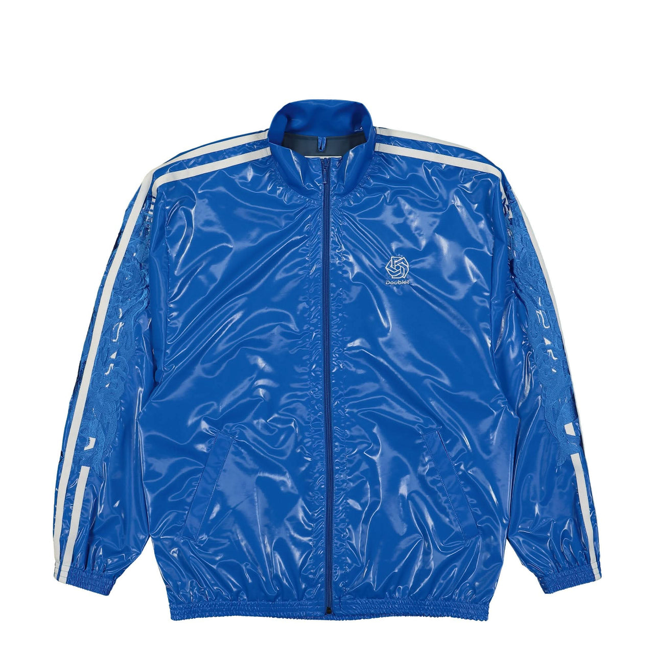 Doublet Laminate Track Jacket Blue Detail view 1 | Gate