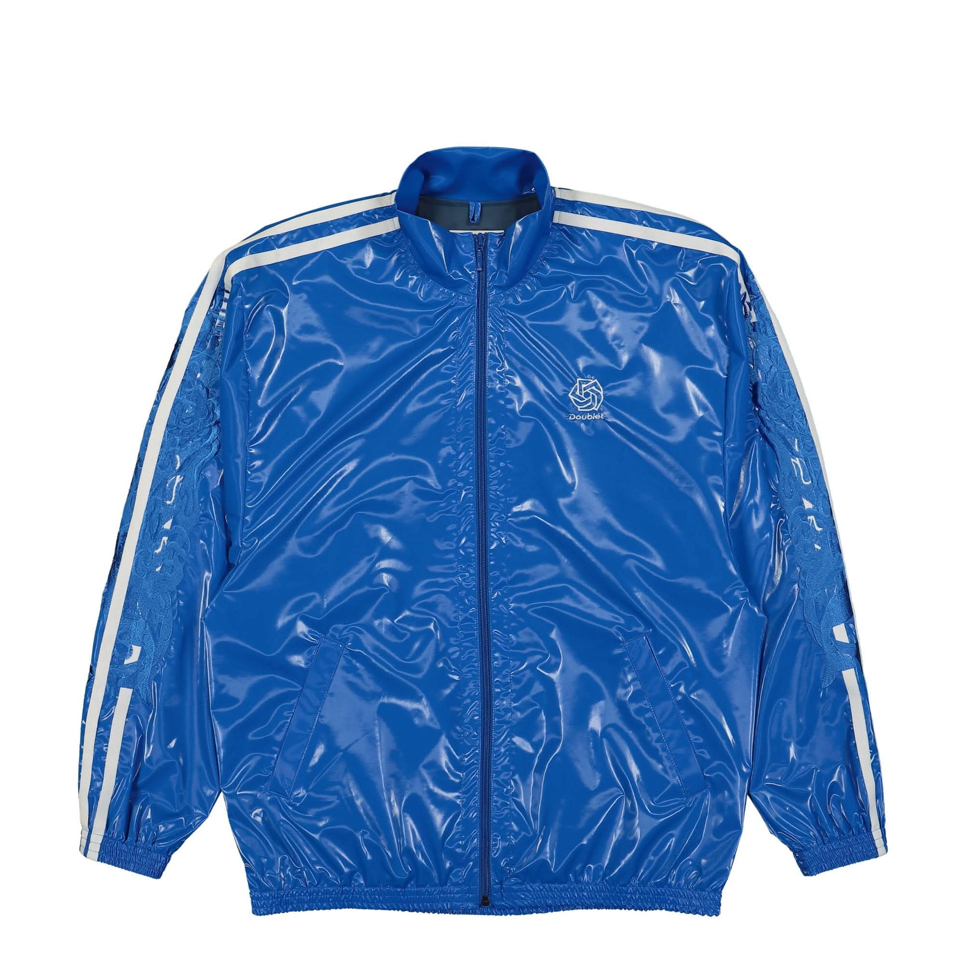 Doublet Laminate Track Jacket Blue Detail view 1 | Gate