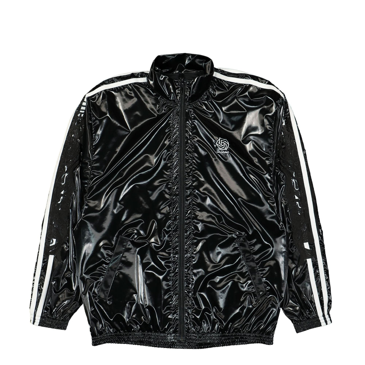 Doublet Laminate Track Jacket Black Detail view 1 | Gate