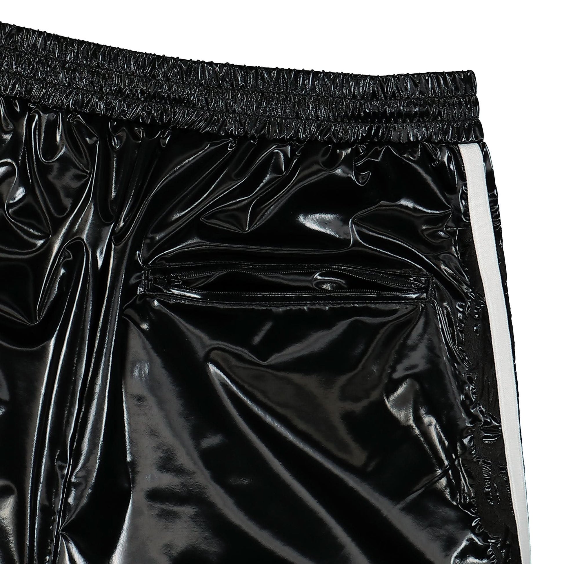 Doublet Laminate Track Pants Black Detail view 6 | Gate