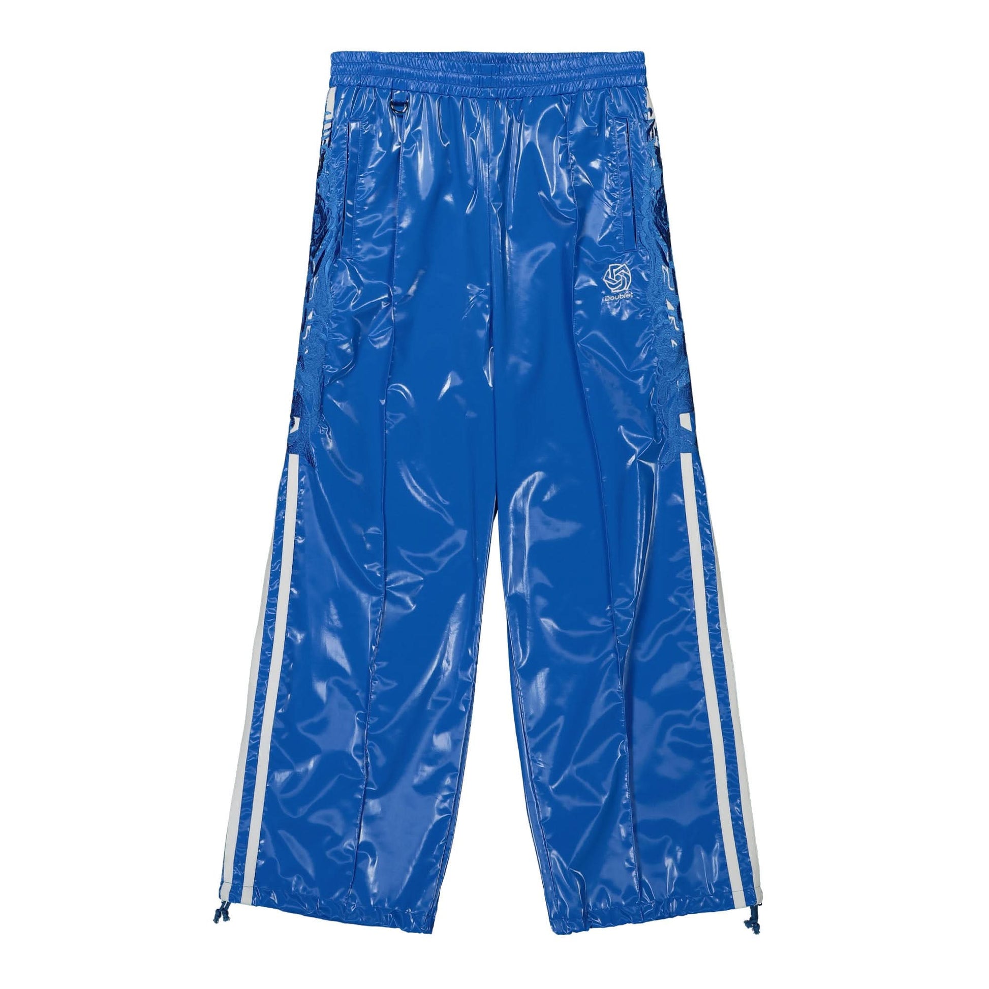 Doublet Laminate Track Pants Blue Detail view 1 | Gate