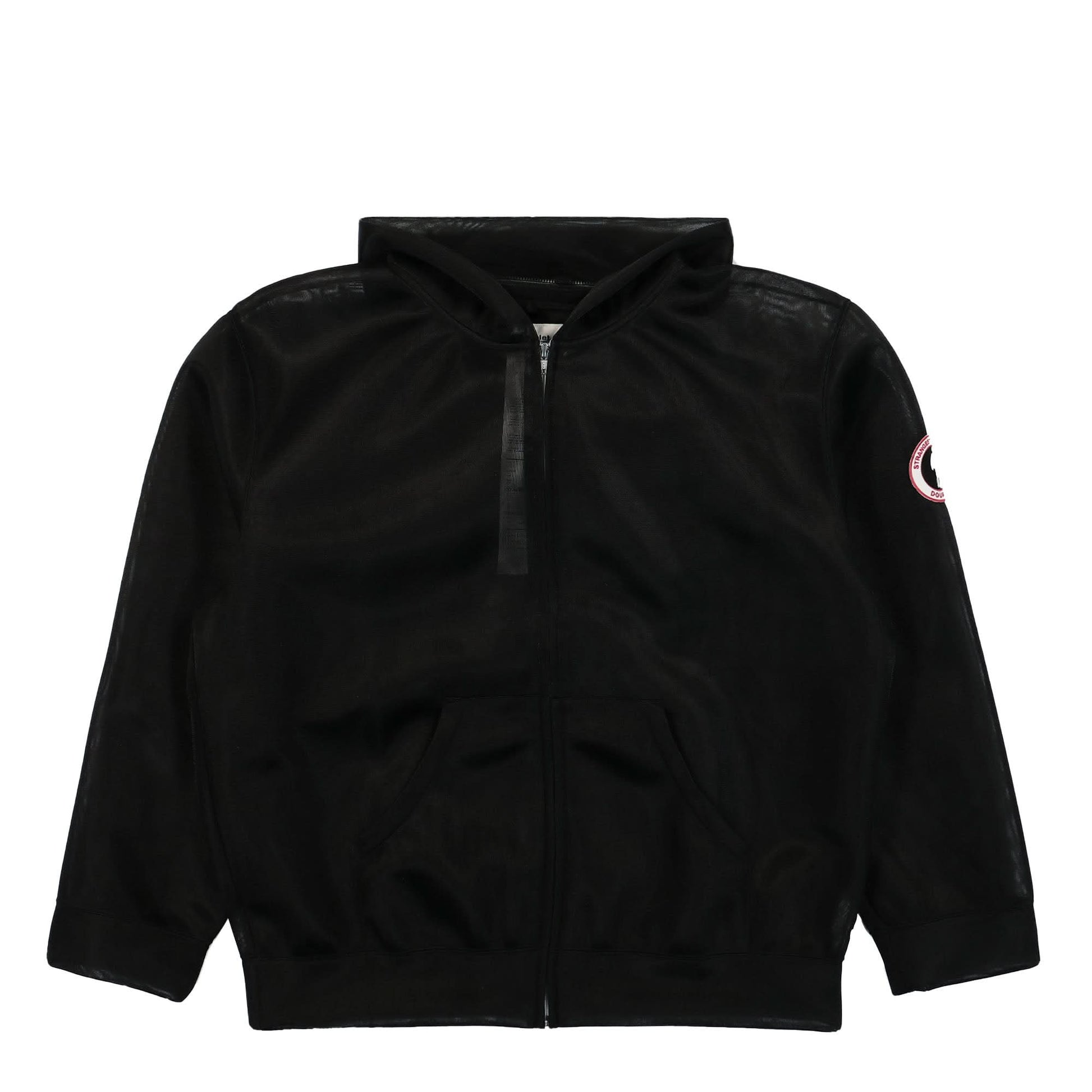 Doublet Transparentandroid Trim Hoodie Black Detail view 1 | Gate