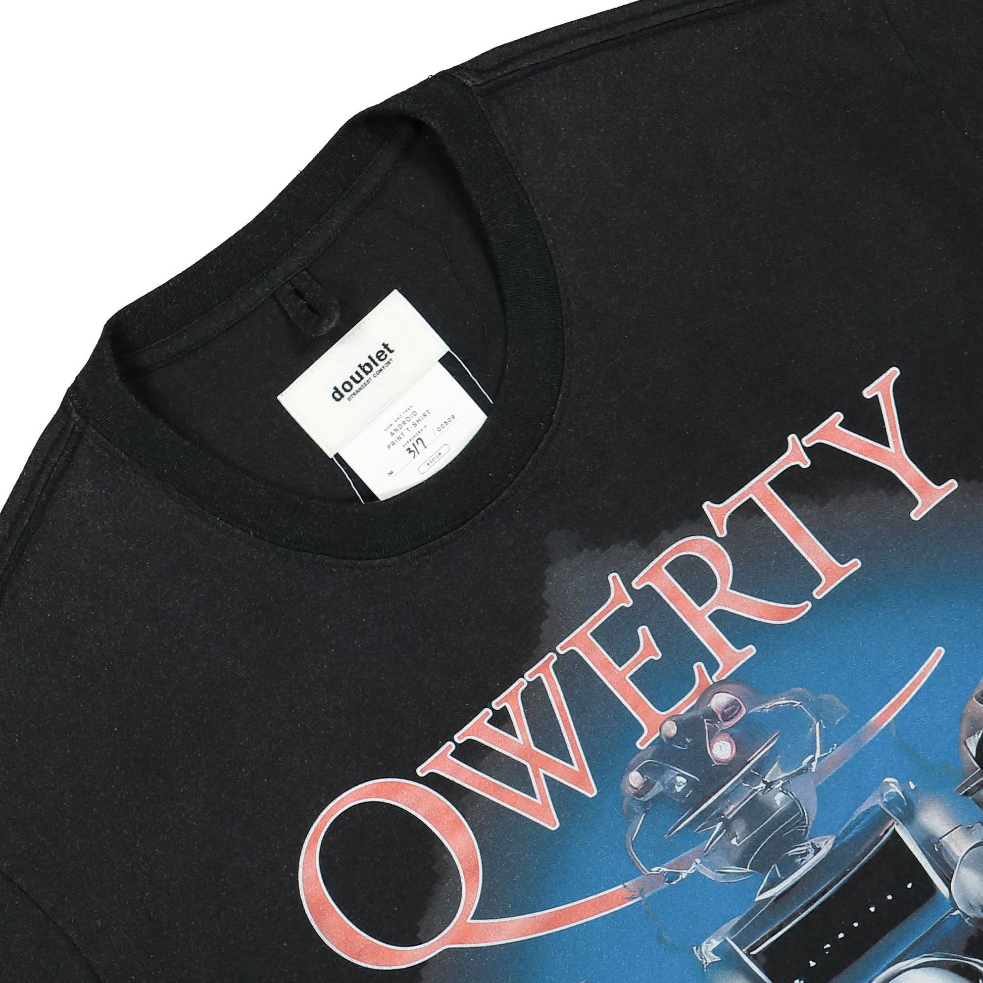 Doublet Android Print T-Shirt Black Detail view 4 | Gate