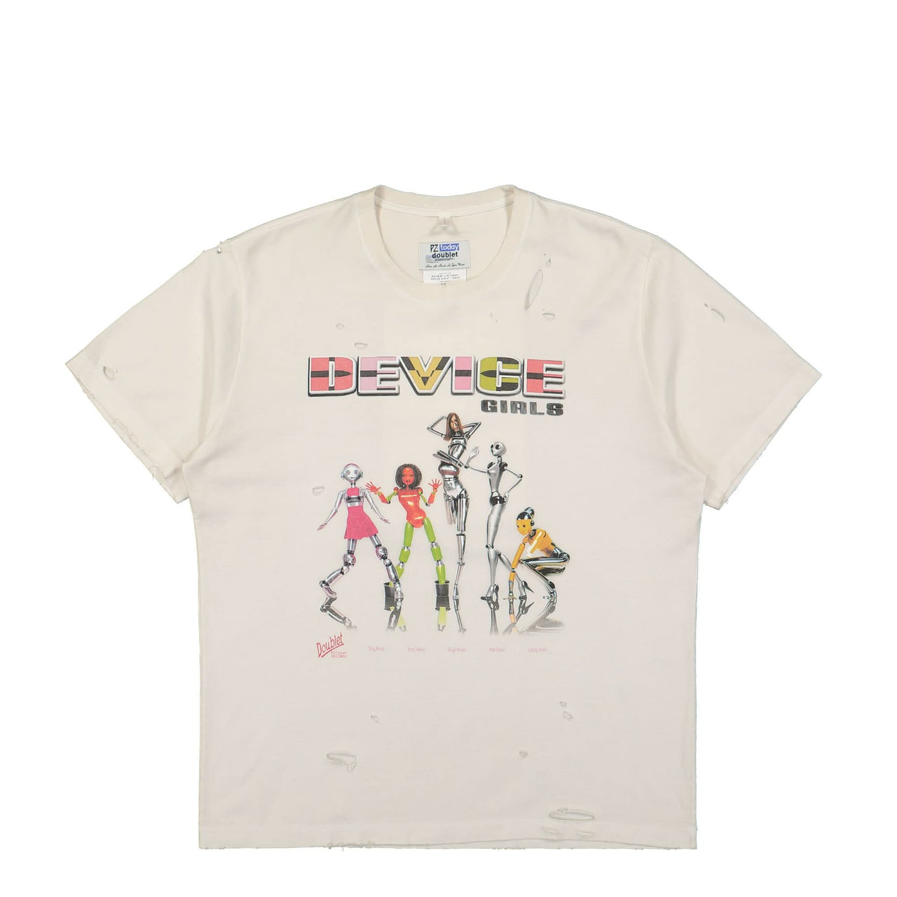 Doublet "Device Girls" T-Shirt White Detail view 1 | Gate