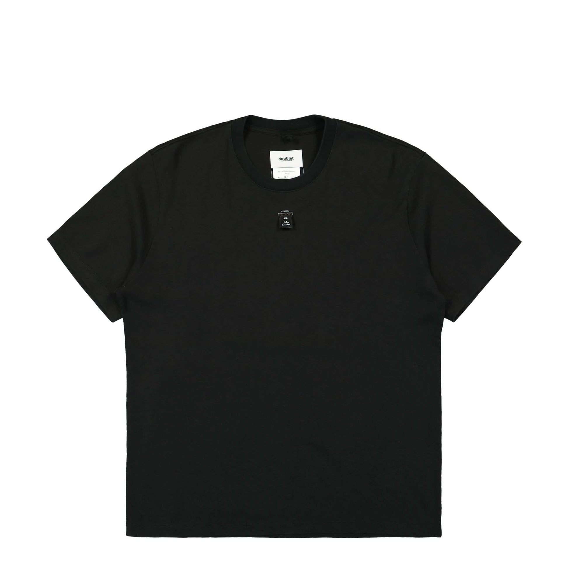 Doublet SD Card Embroidery T-Shirt Black Detail view 1 | Gate