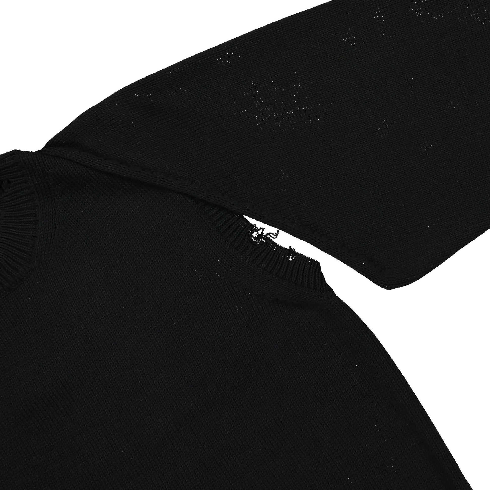 Doublet 2Way Sleeve Sweater Black Detail view 4 | Gate