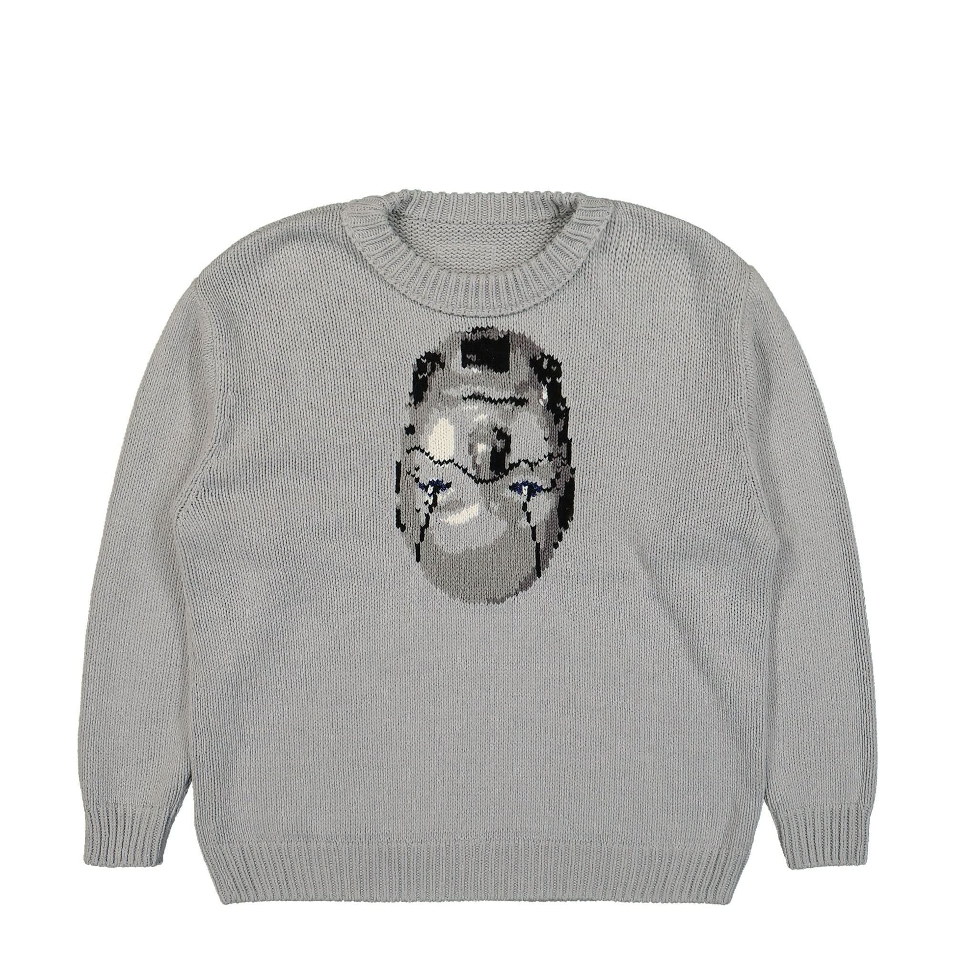 Doublet Hand - Knitting Jacquard Sweater Grey Detail view 4 | Gate