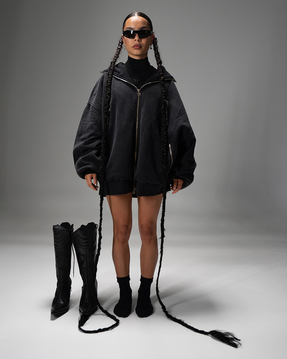A woman wearing Gate X Cupra Anniversary capsule collection clothings