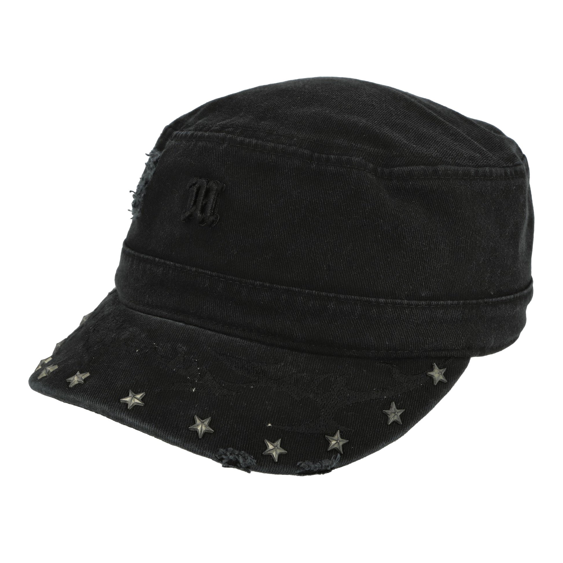 MISBHV Studded Military Hat Black Detail view 1 | Gate
