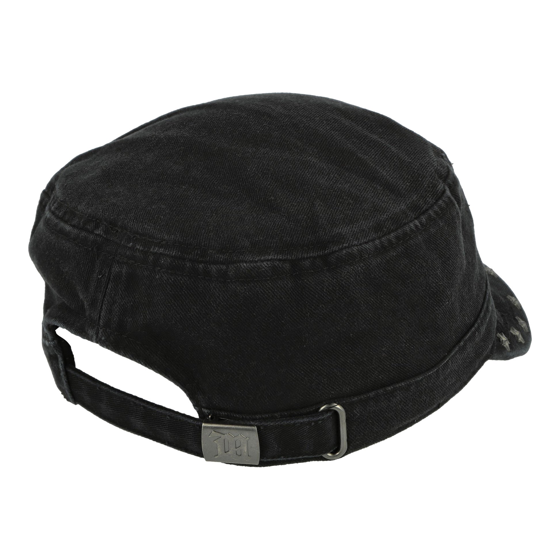 MISBHV Studded Military Hat Black Detail view 6 | Gate