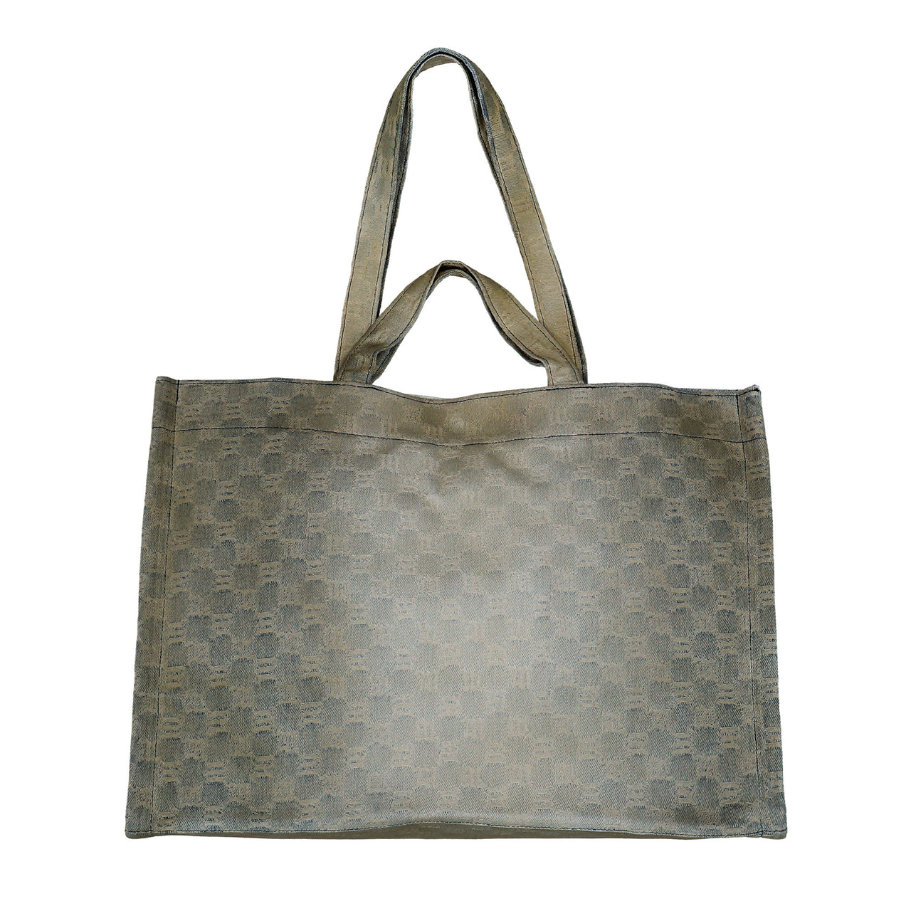 MISBHV Jacquard Monogram Tote Bag Dirt Denim Tote Bags 4020HSA400 Detail View 1 | GATE
