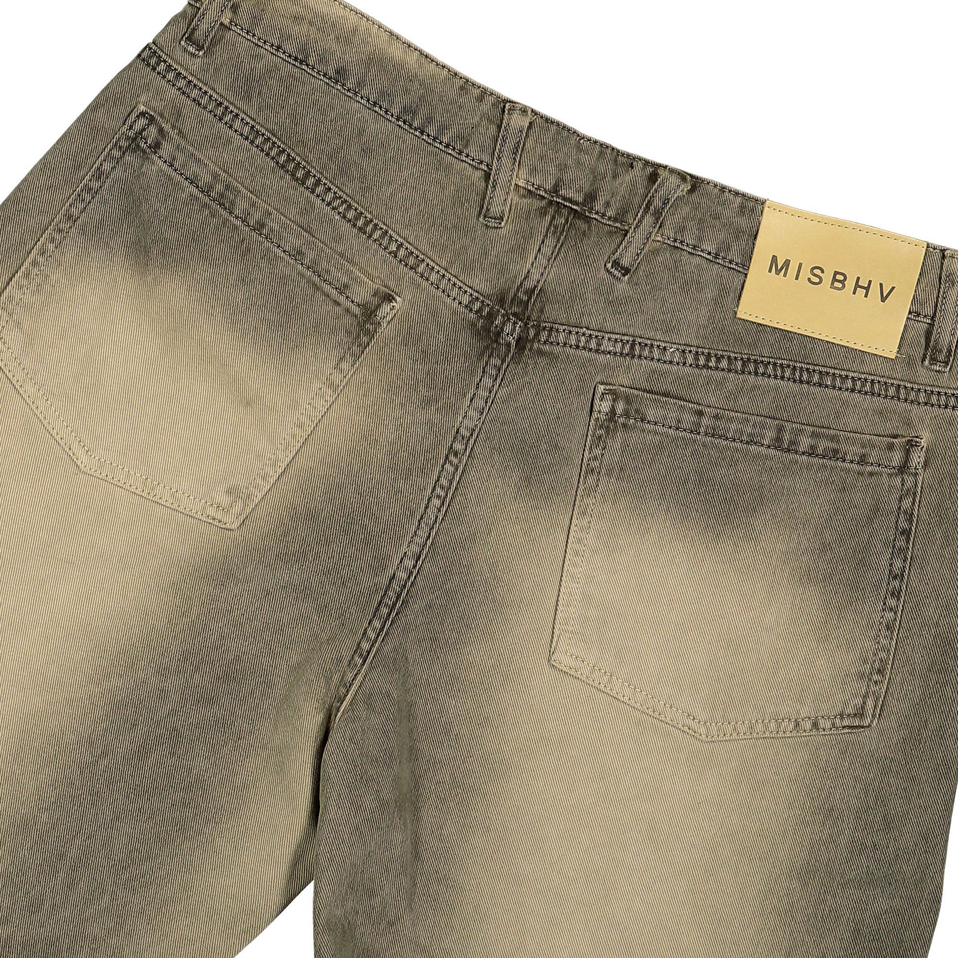 MISBHV Mud Denim Trousers Brown Detail view 6 | Gate