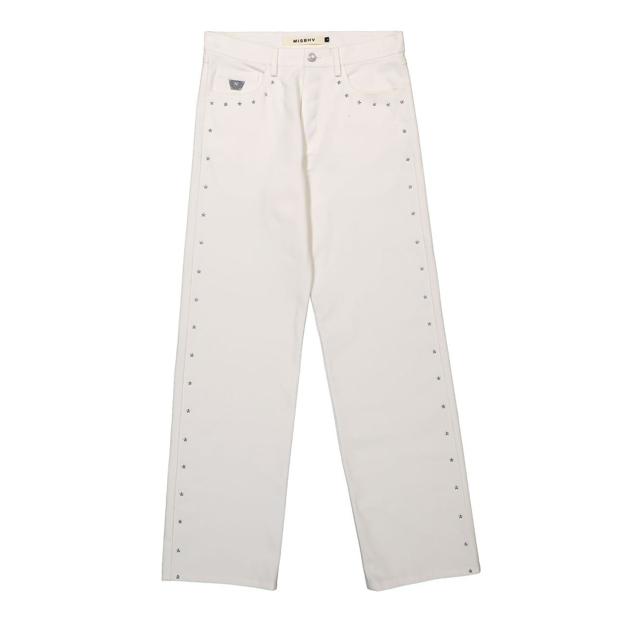 MISBHV Star Denim Trousers White Detail view 1 | Gate