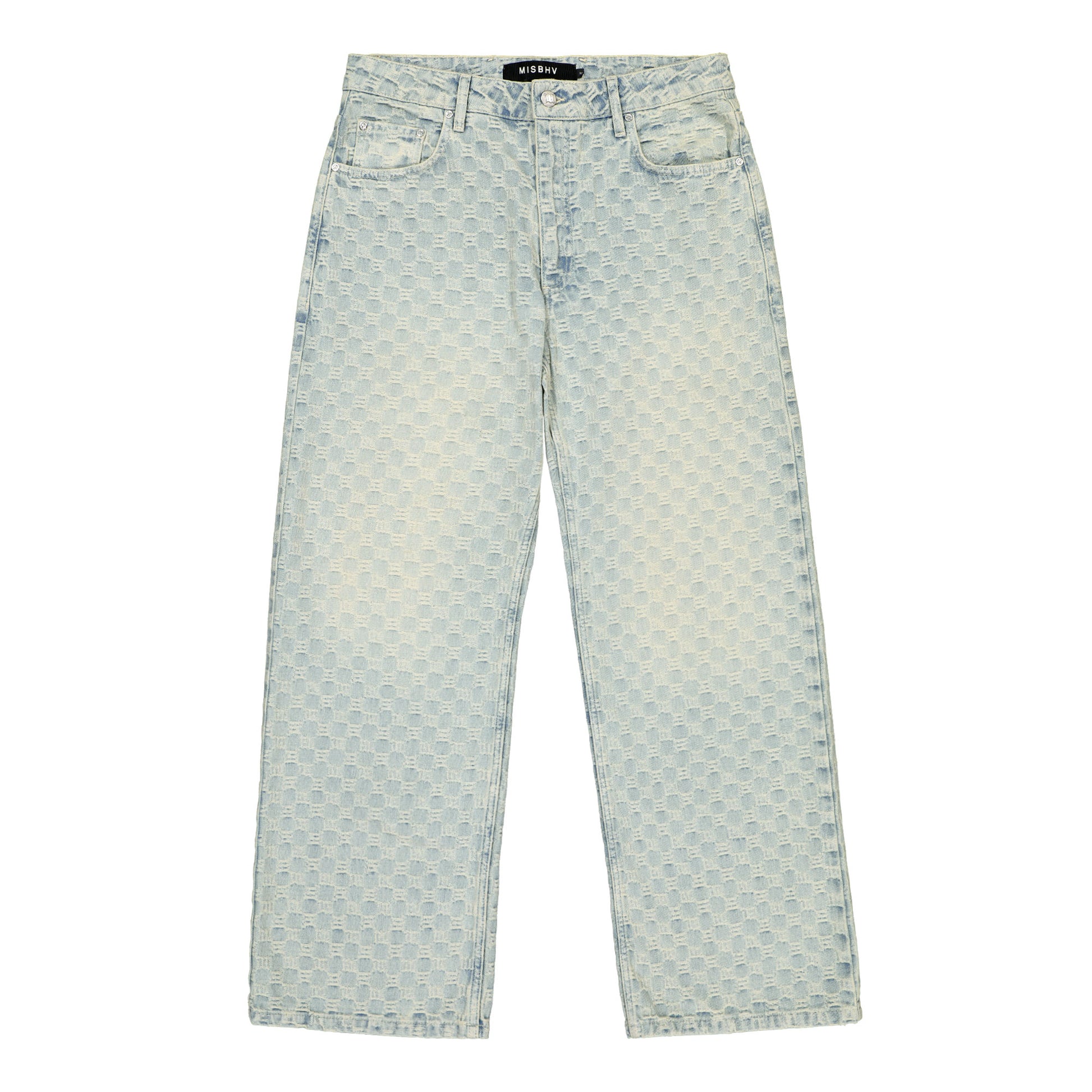 MISBHV Monogram Ocean Washed Jeans Blue Detail view 1 | Gate