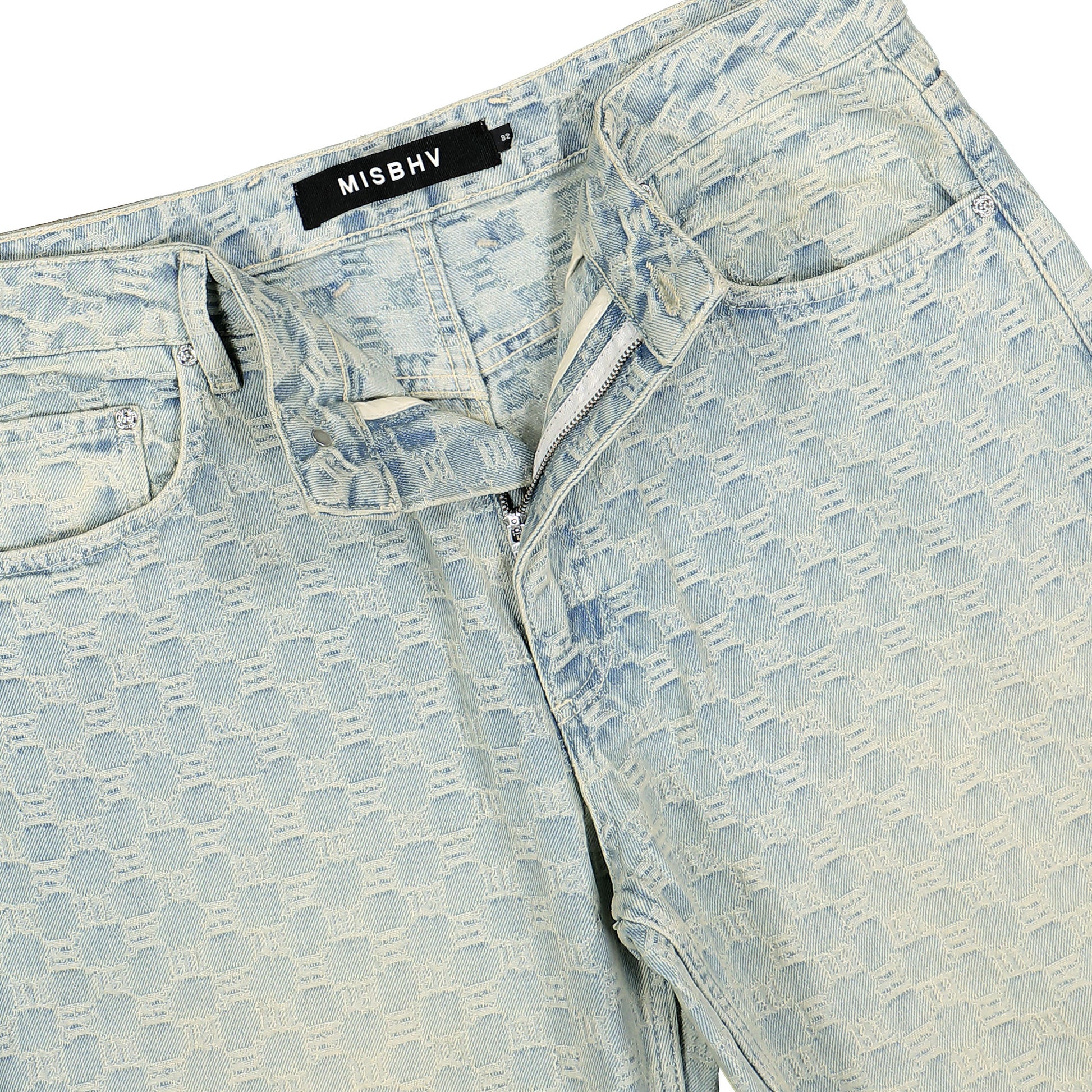 MISBHV Monogram Ocean Washed Jeans Blue Detail view 4 | Gate