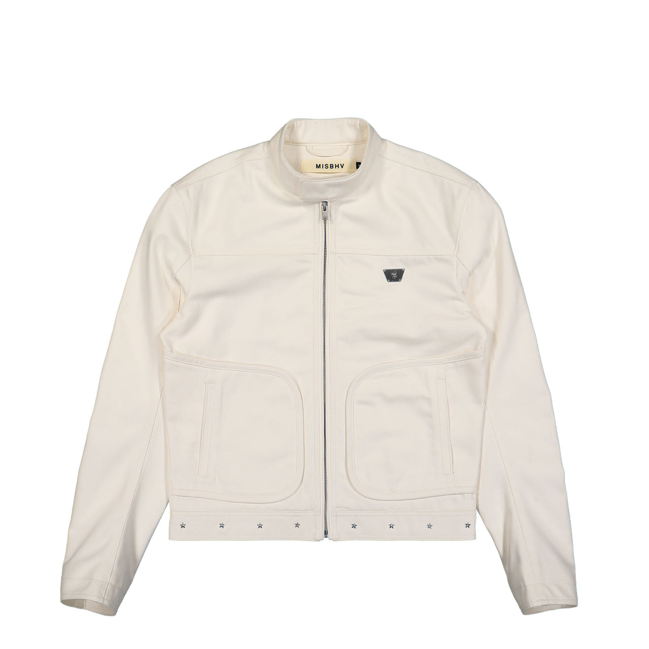 MISBHV Star Slim Jacket White Detail view 1 | Gate