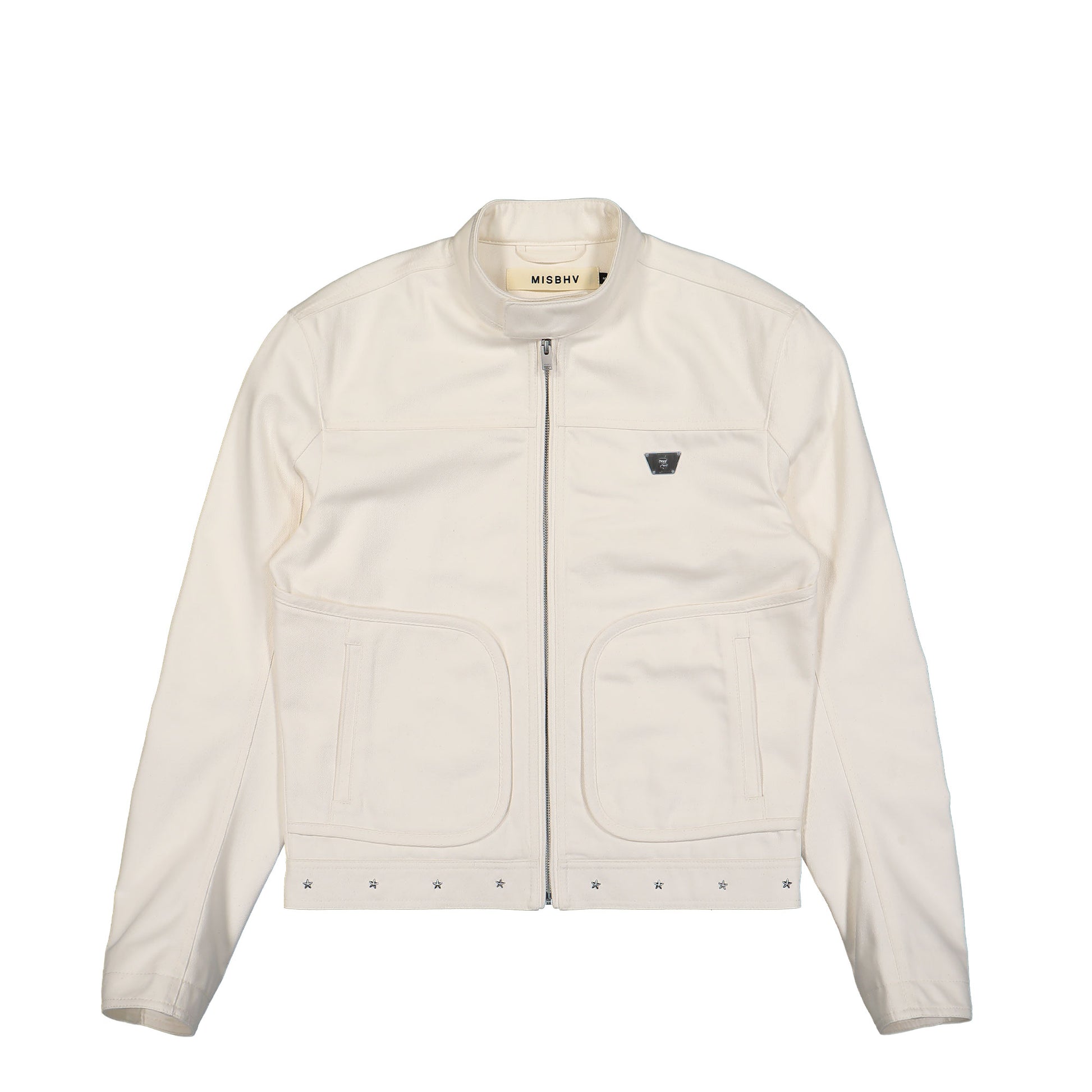 MISBHV Star Slim Jacket White Detail view 1 | Gate