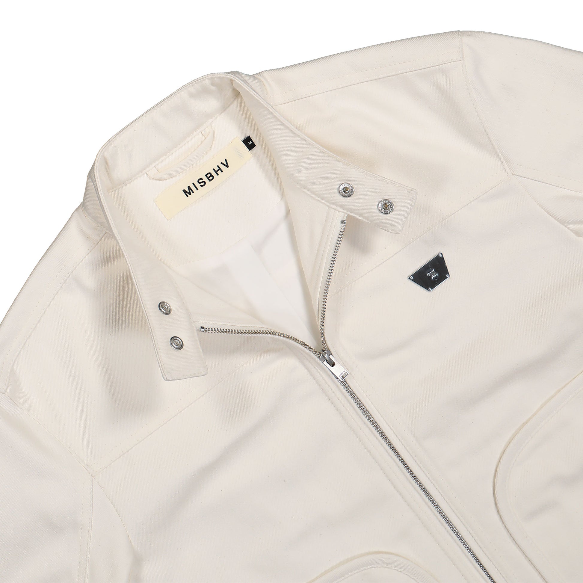 MISBHV Star Slim Jacket White Detail view 3 | Gate