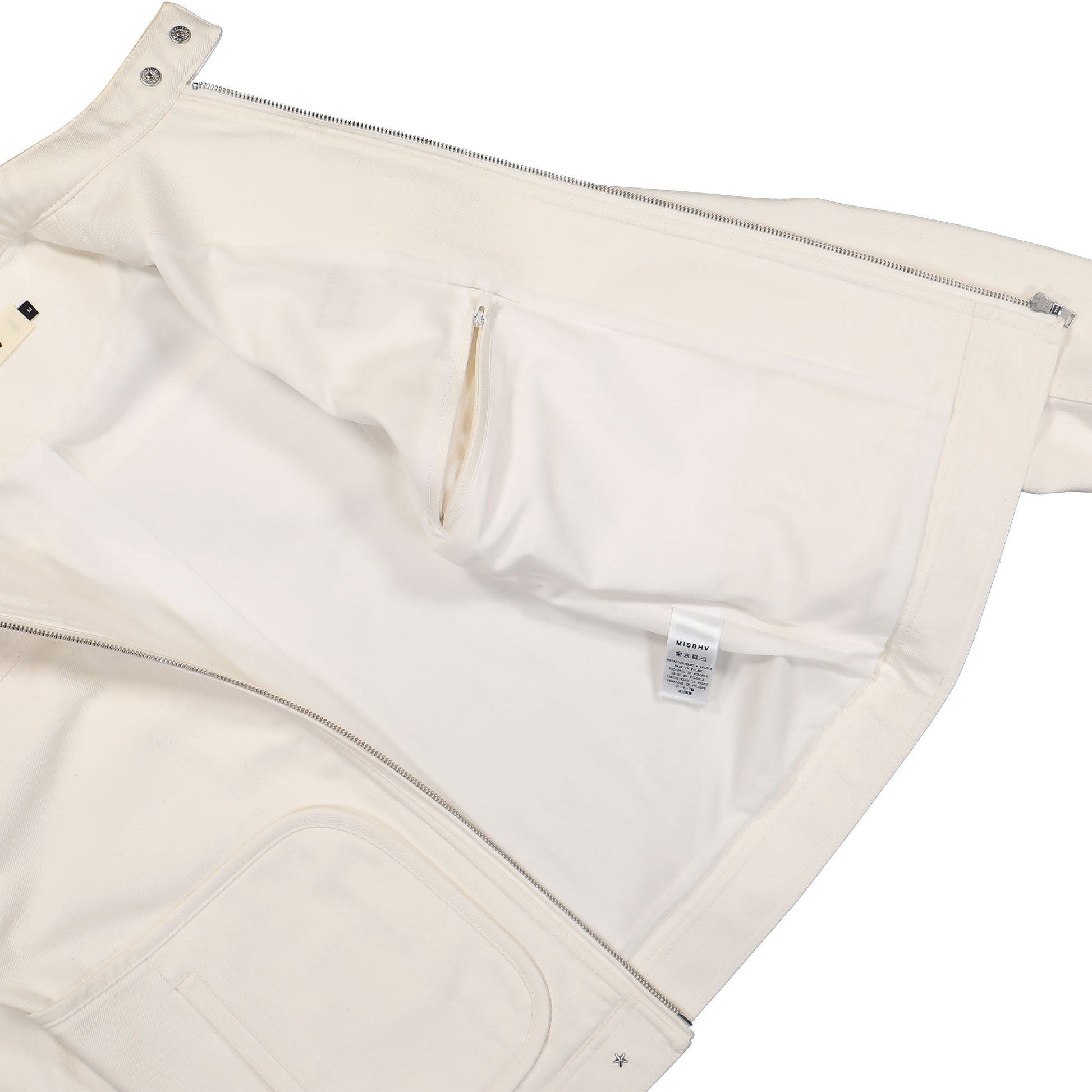 MISBHV Star Slim Jacket White Detail view 5 | Gate