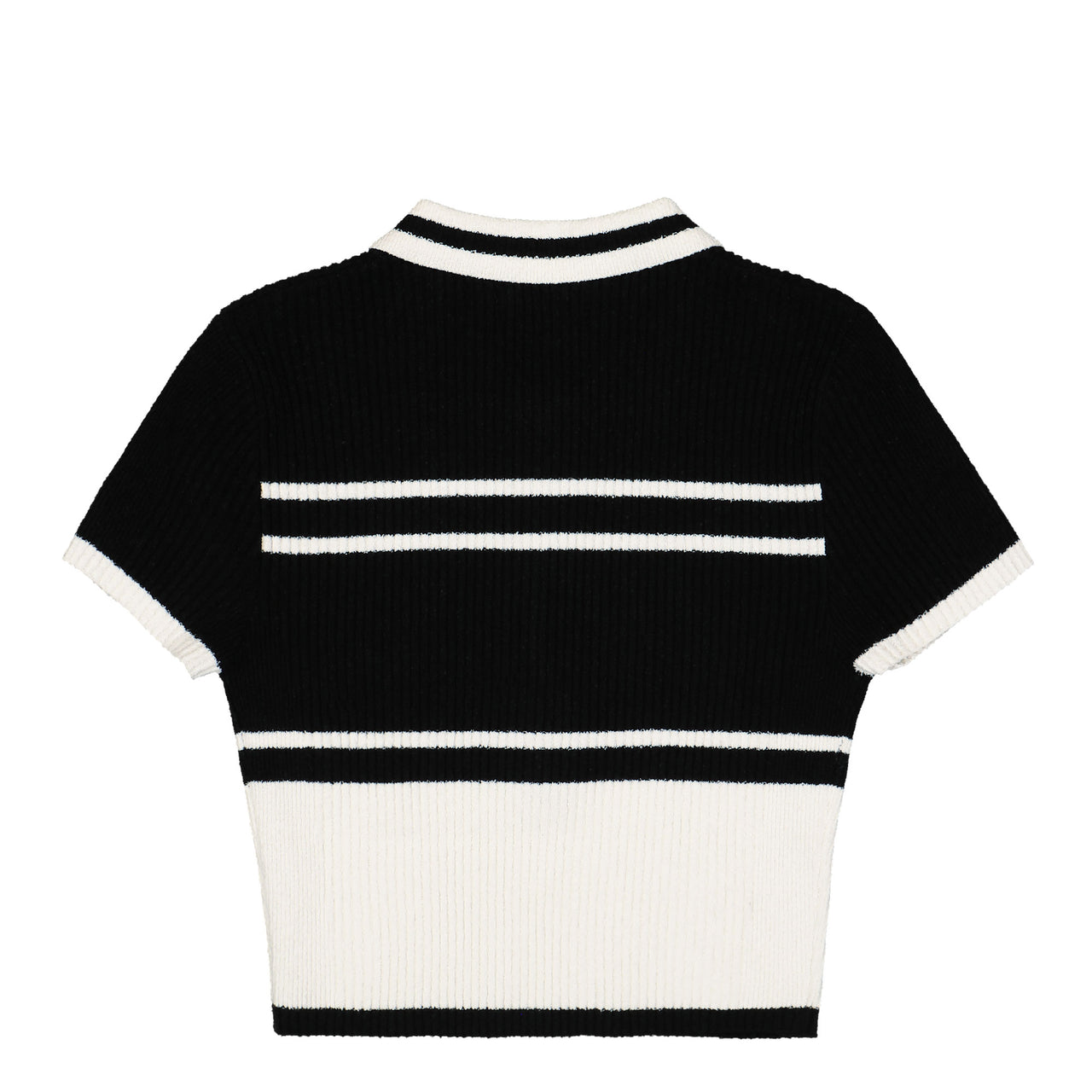 MISBHV Fluffy Cannes Cropped Polo Black Detail view 1 | Gate