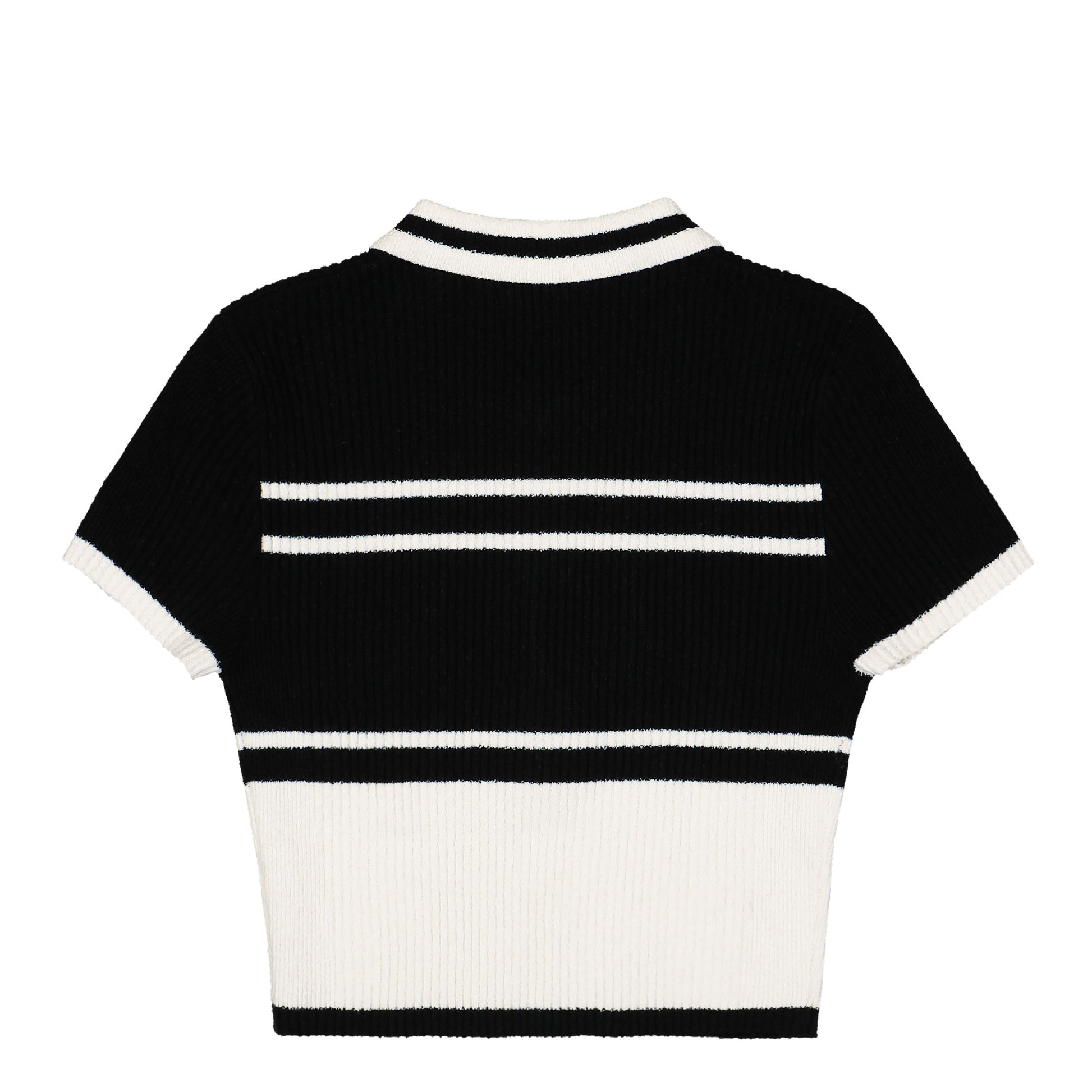 MISBHV Fluffy Cannes Cropped Polo Black Detail view 3 | Gate