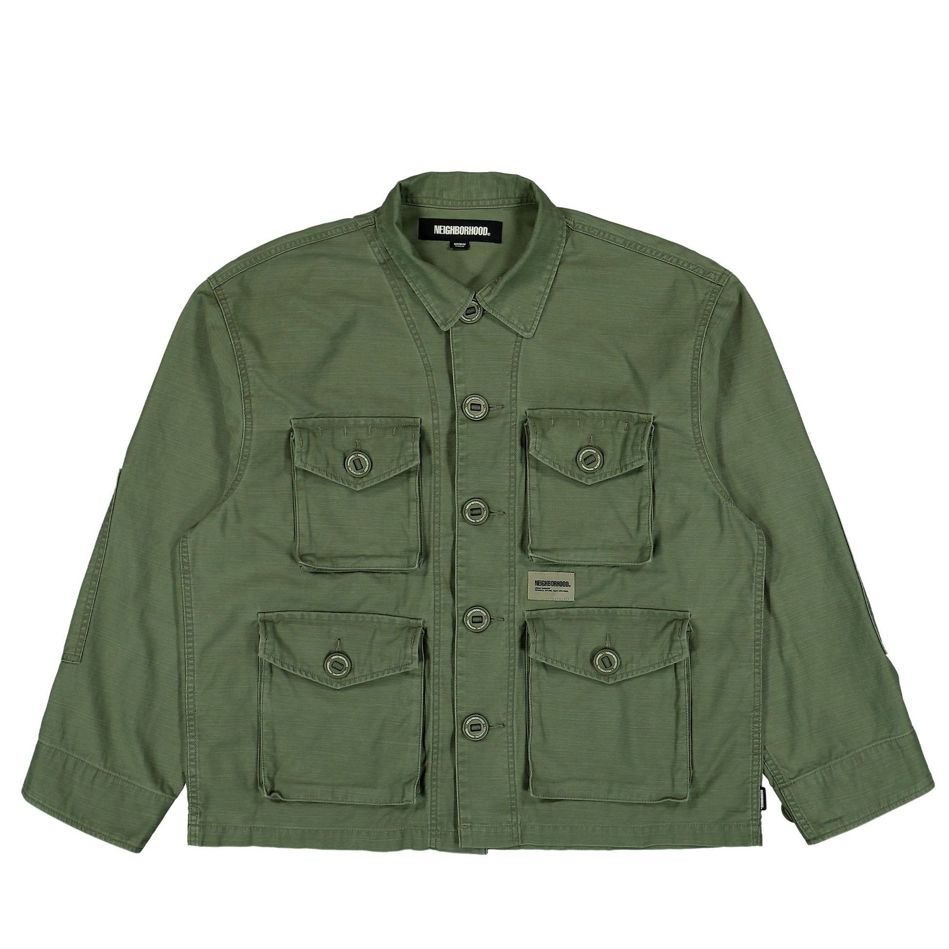 Neighborhood BDU Shirt LS Olive Detail view 1 | Gate
