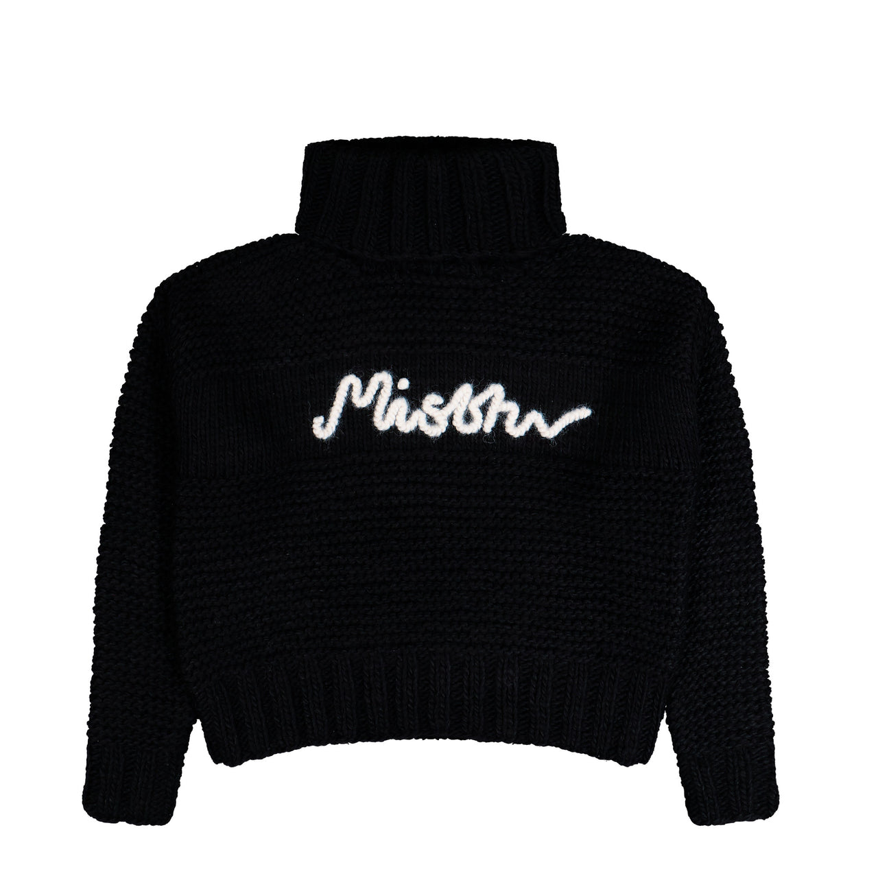 MISBHV St. Moritz Knitted Sweater Black Turtlenecks 251W700 Detail View 1 | GATE