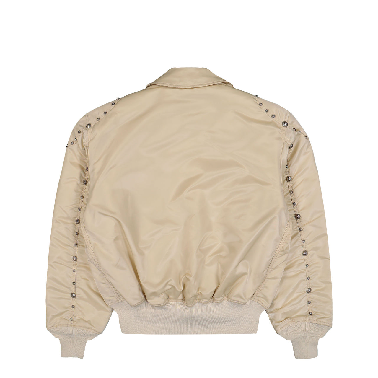 Thug Club x Alpha Industries CWU-45P Rivet Edition Vintage White Bomber & Varsity Jackets 258150-300 Detail View 1 | GATE