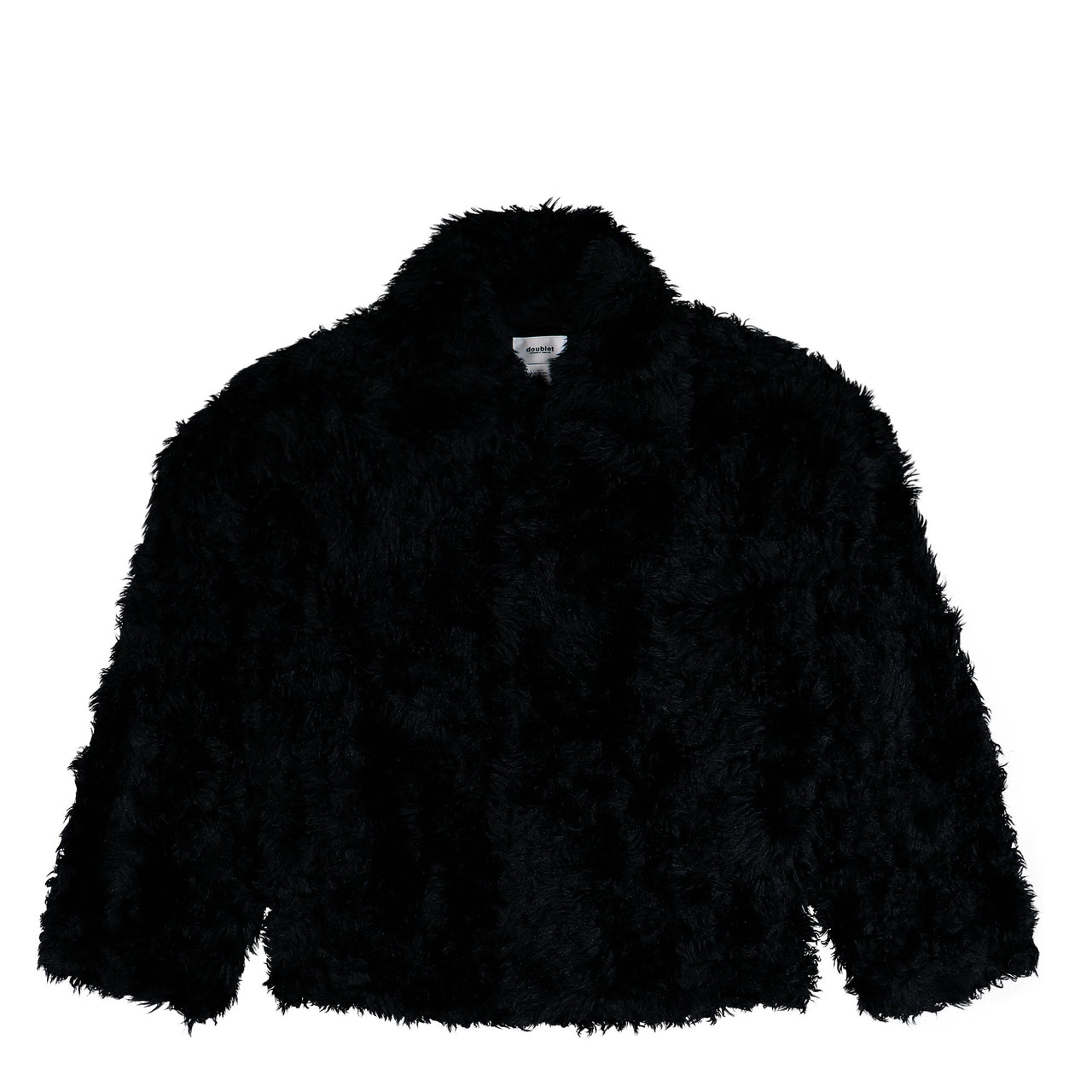 Doublet Sinister Mouth Faux Fur Jacket Black Jackets 25AW15BL228 Detail View 1 | GATE