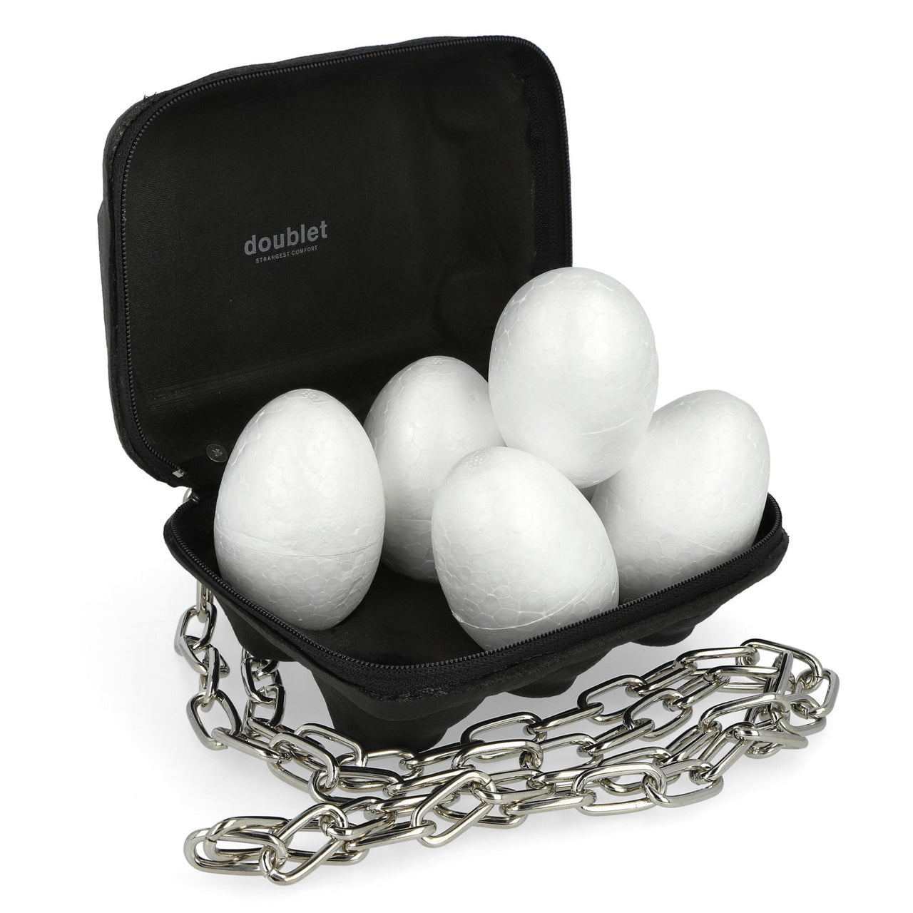 Doublet Egg Pack Pouch Black Shoulder Bags 25AW97BG69 Detail View 1 | GATE