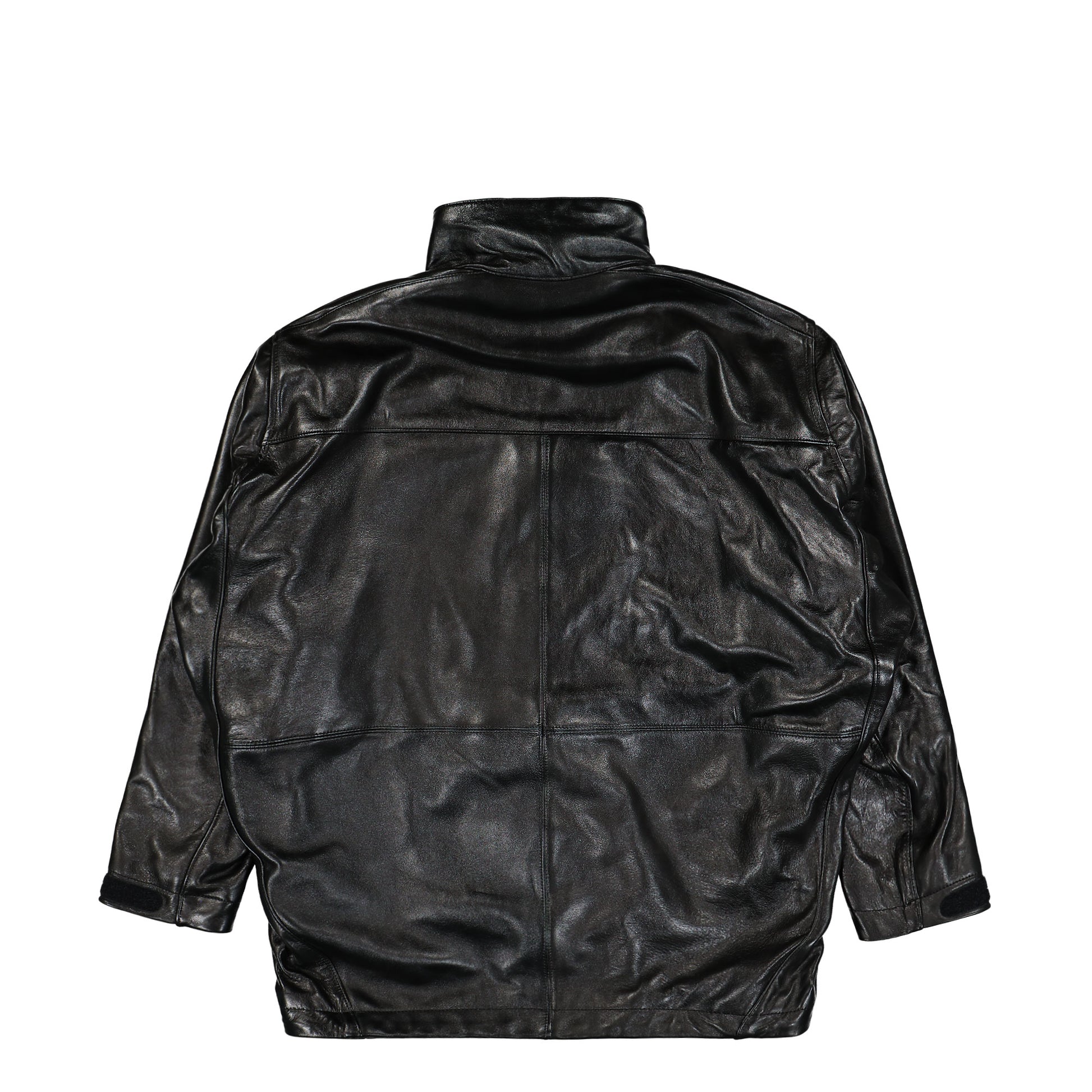 Doublet Leather Mountain Jacket Black Detail view 2 | Gate