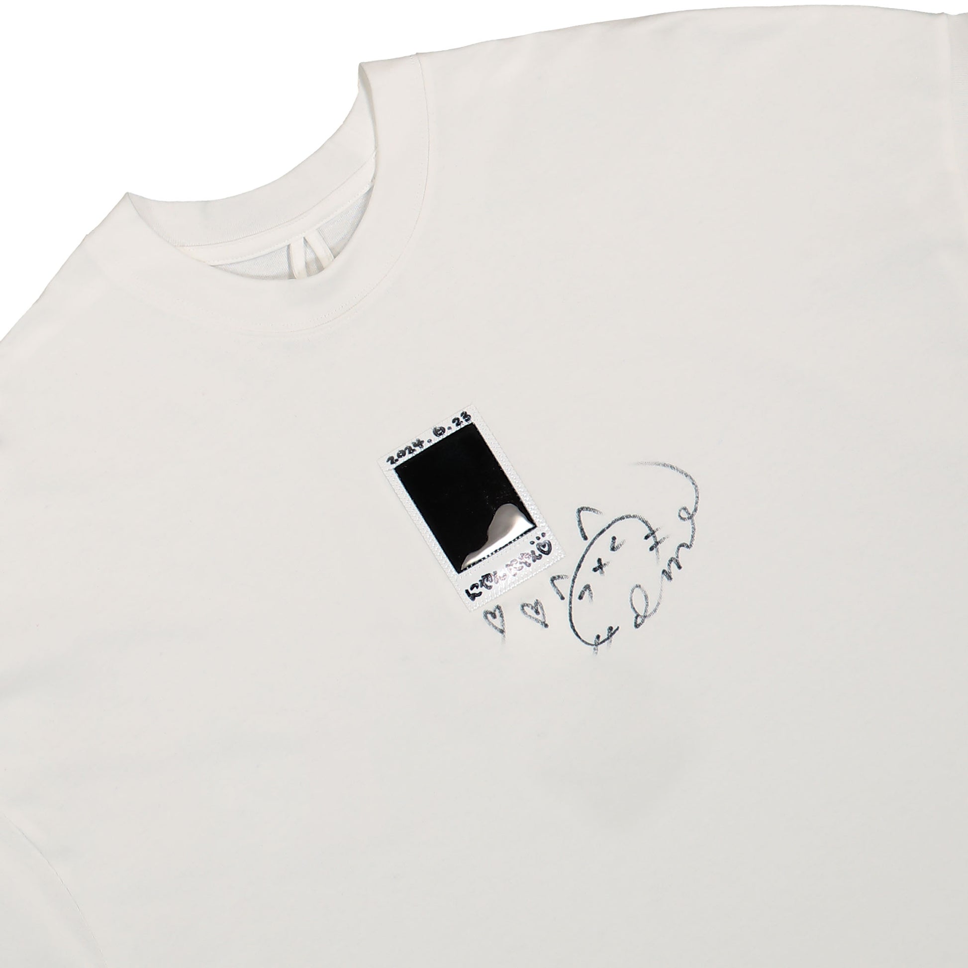 Doublet Cheki Rainbow Film T-Shirt White Detail view 4 | Gate