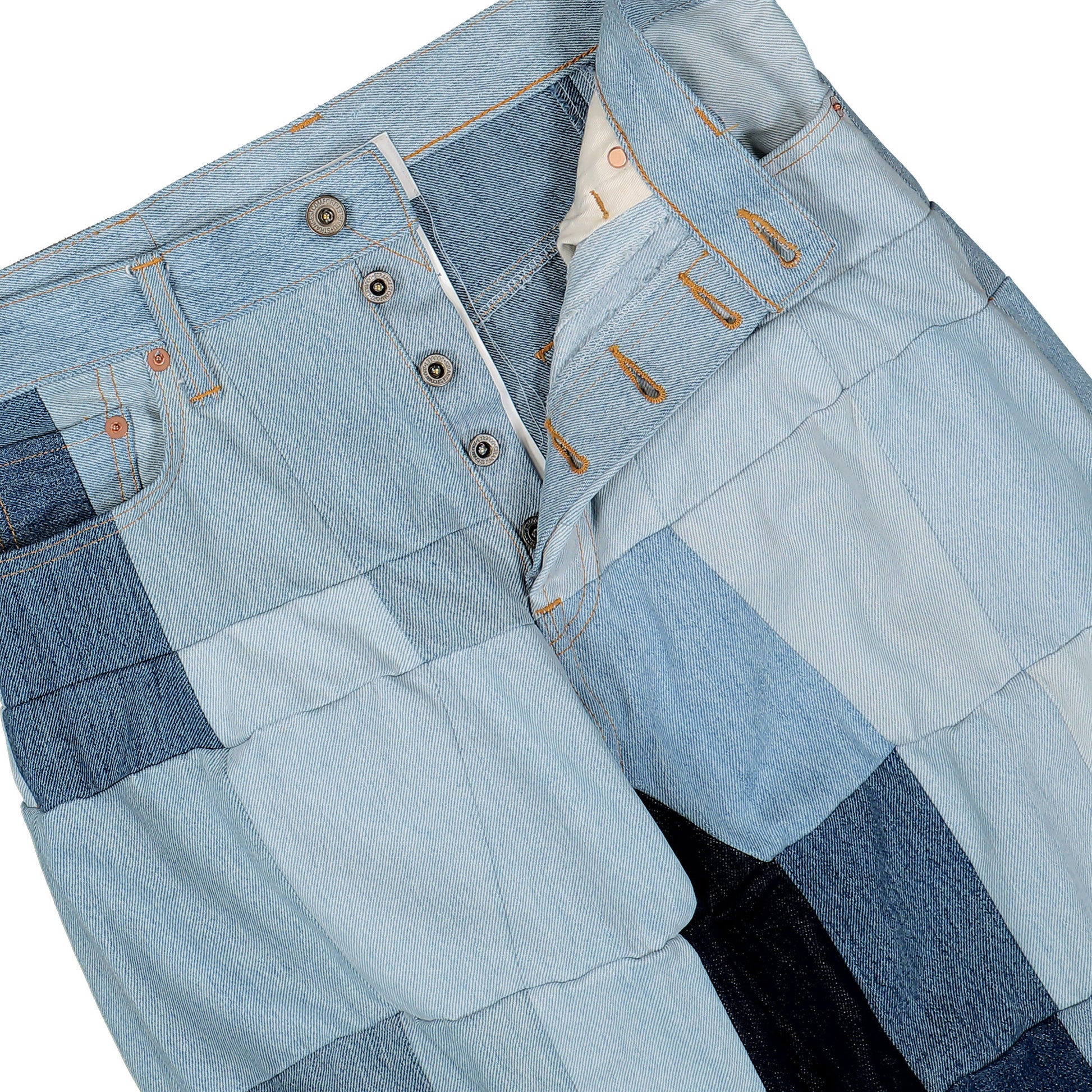 Doublet Low Polygon Upcycle Denim Blue Detail view 5 | Gate