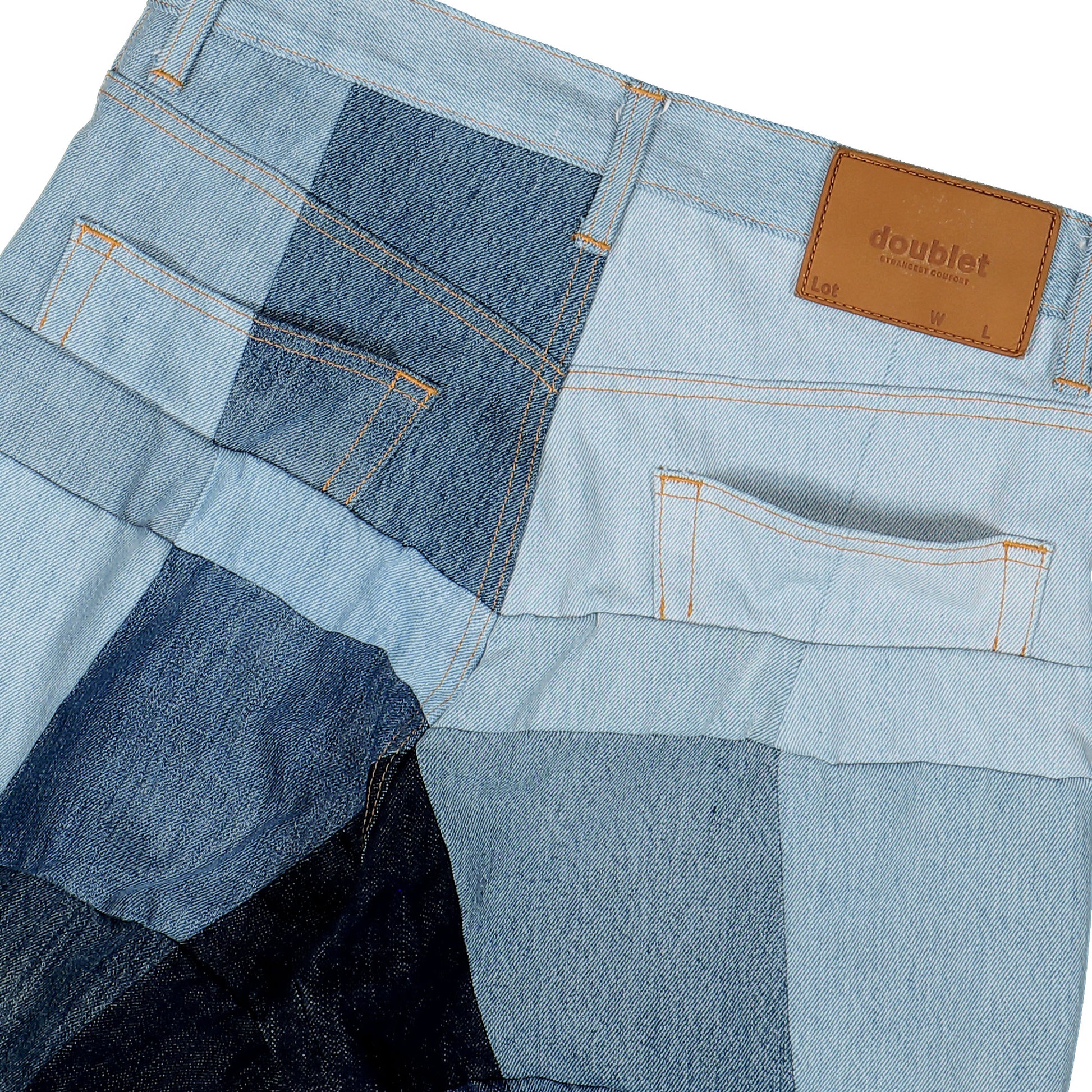 Doublet Low Polygon Upcycle Denim Blue Detail view 6 | Gate
