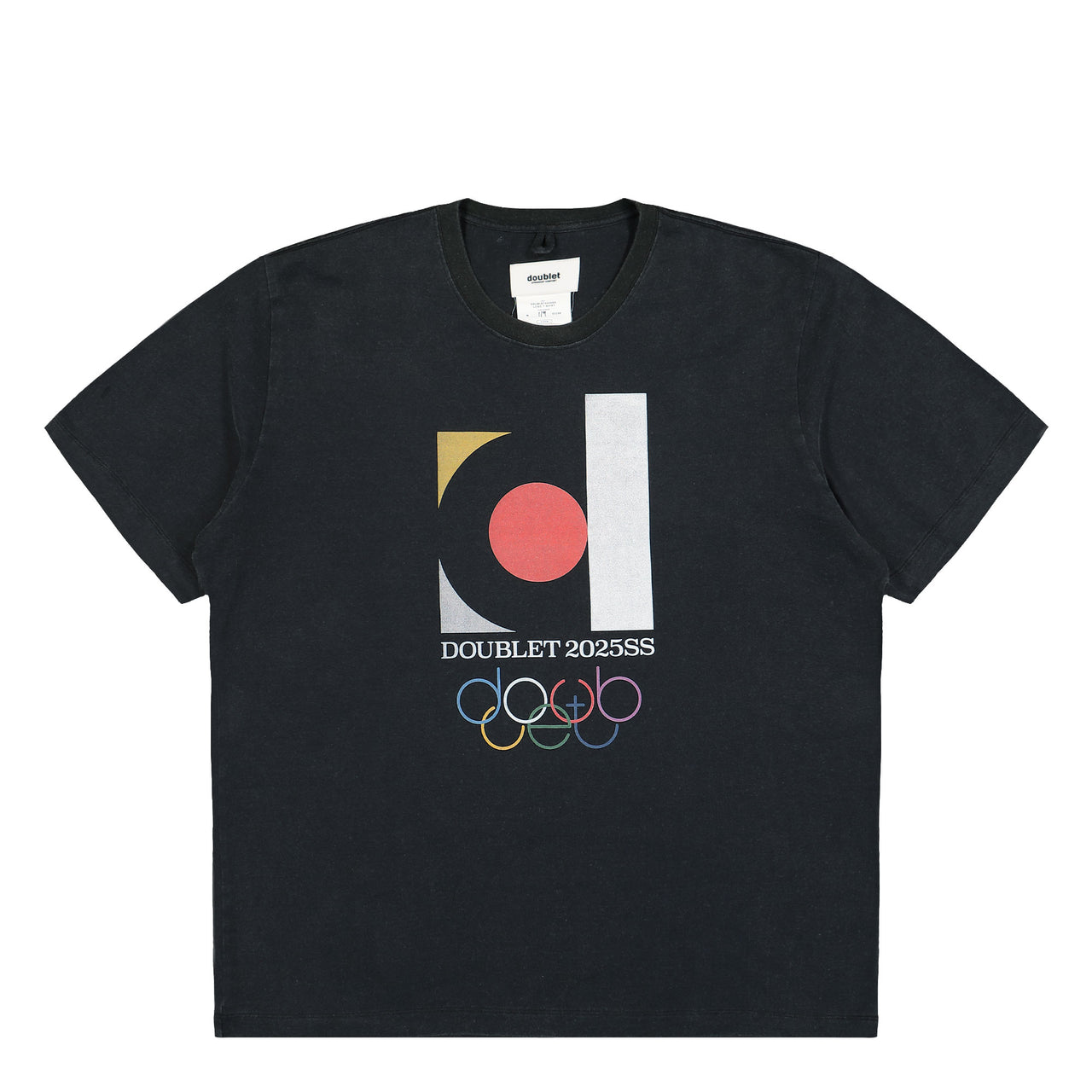 Doublet Doublet2025SS Logo T-Shirt Black Detail view 1 | Gate