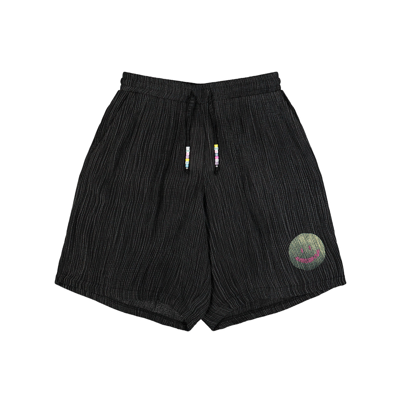 MISBHV Smile Shorts Washed Black Shorts 260M300 Detail View 1 | GATE