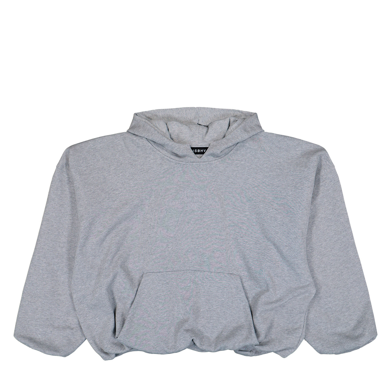 MISBHV Inflated Heather Grey Hoodie Grey Hoodies 260U206 Detail View 1 | GATE