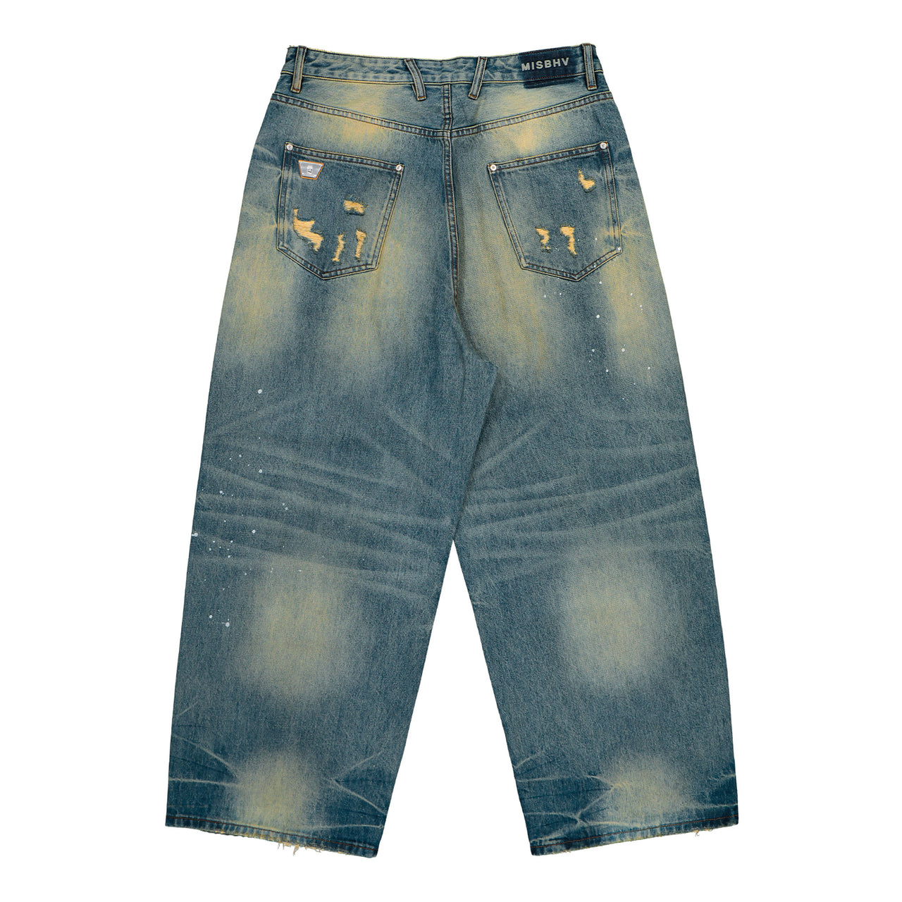 MISBHV Baggy Denim Trousers Dirt Denim Denim 260U307 Detail View 1 | GATE