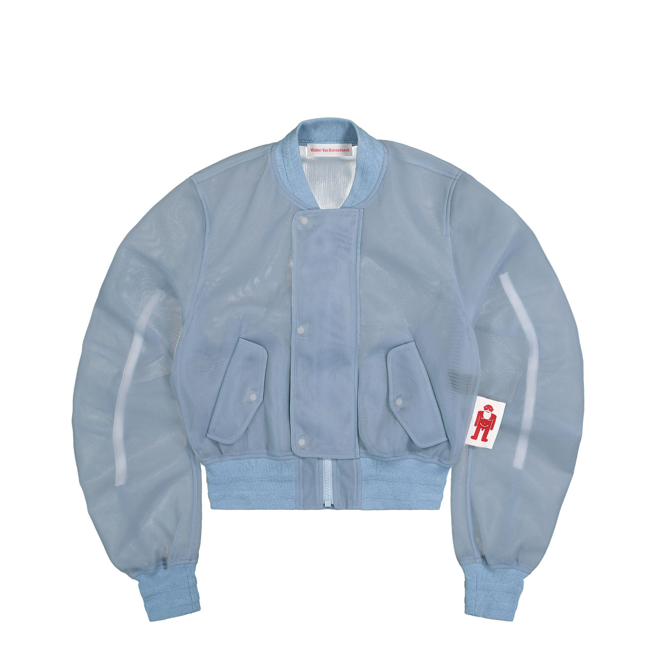 Walter Van Beirendonck Micro Bomber Blue Detail view 1 | Gate