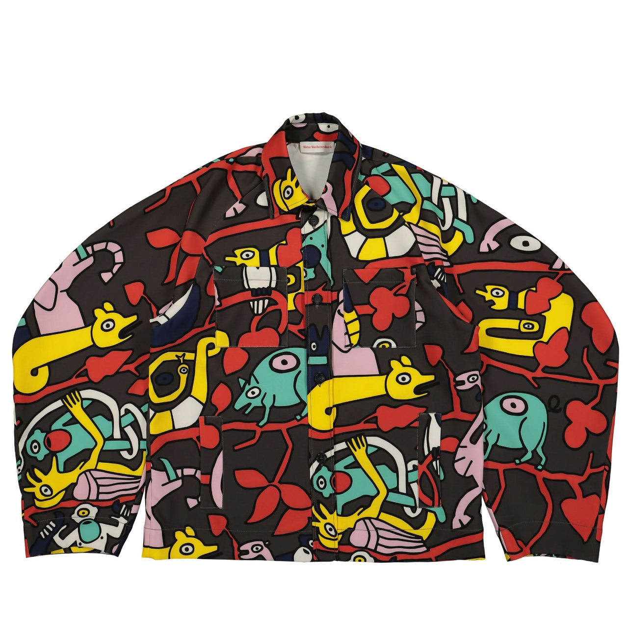 Walter Van Beirendonck Boxy Maxi Shirt Multicolor Detail view 1 | Gate