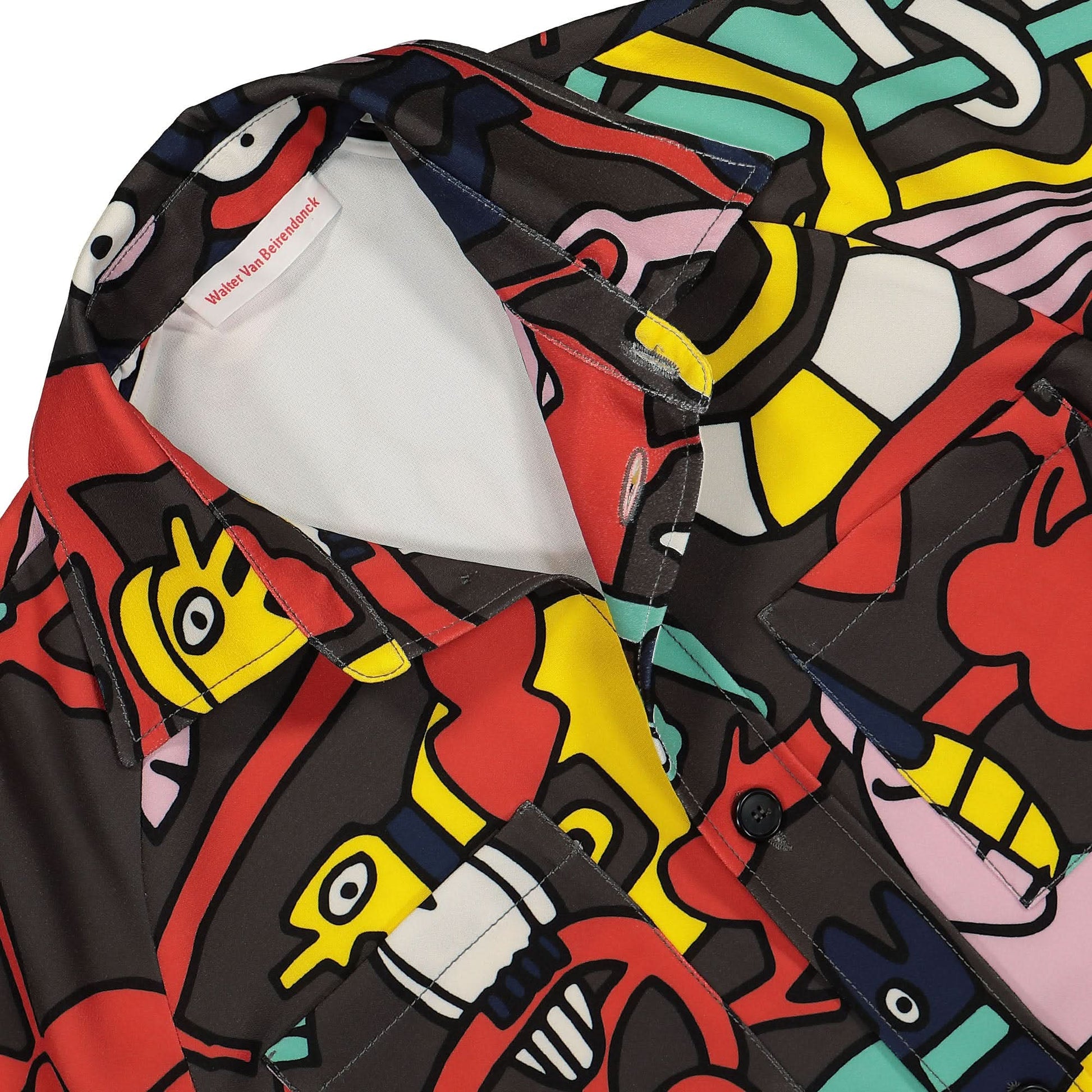 Walter Van Beirendonck Boxy Maxi Shirt Multicolor Detail view 3 | Gate